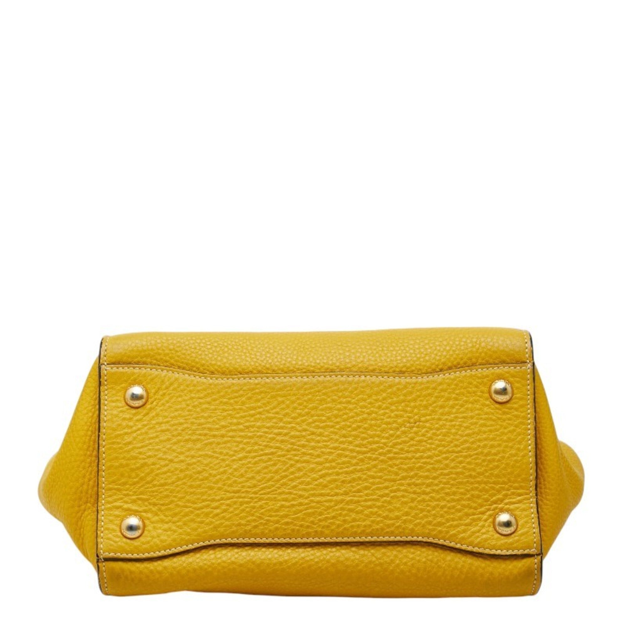 Prada Yellow Handbag Shoulder Bag (Pre-Owned)