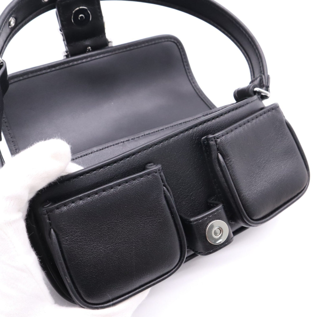 Michael Kors Black Leather Handbag (Pre-Owned)