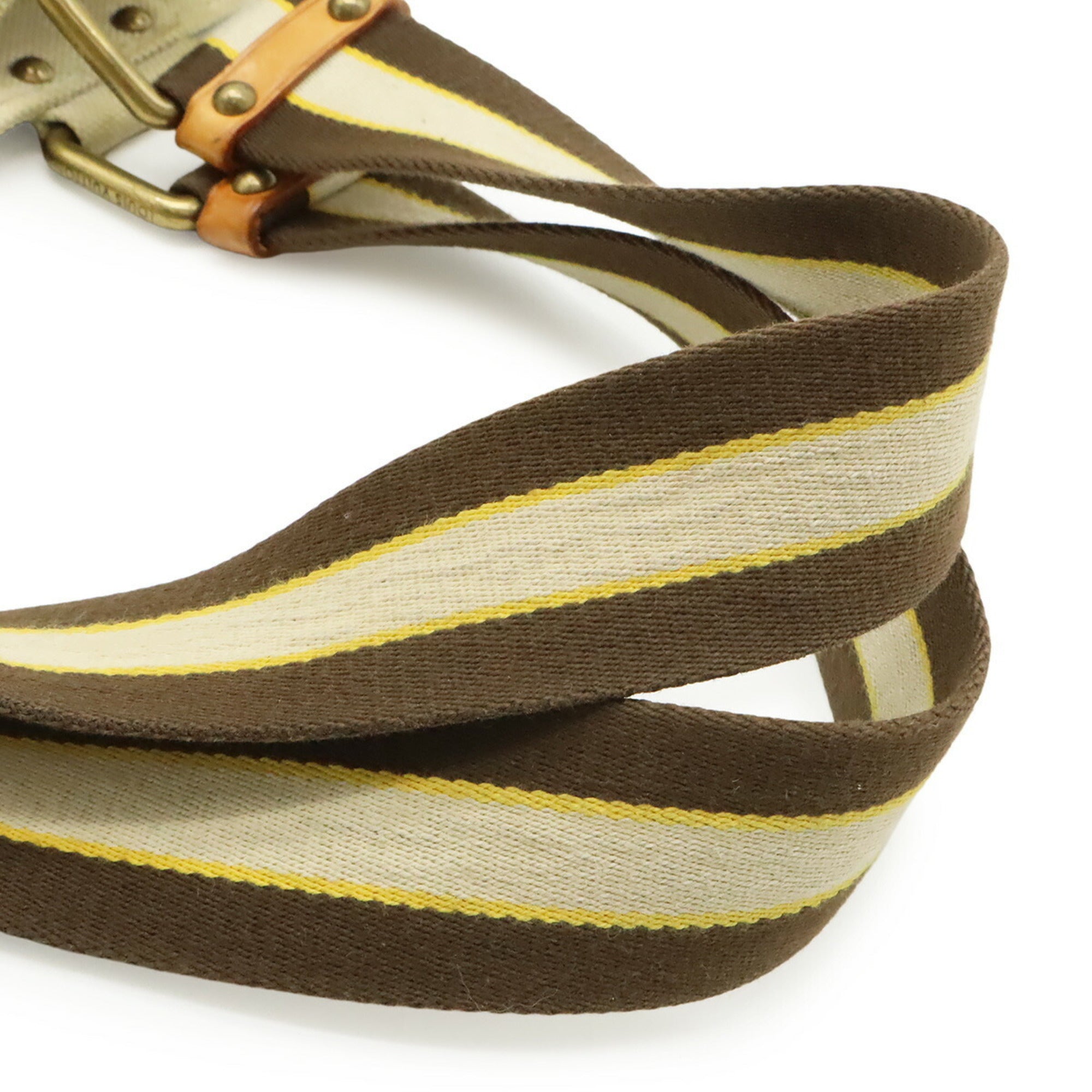 Louis Vuitton Natural Yellow Canvas Shoulder Bag Tote Bag (Pre-Owned)
