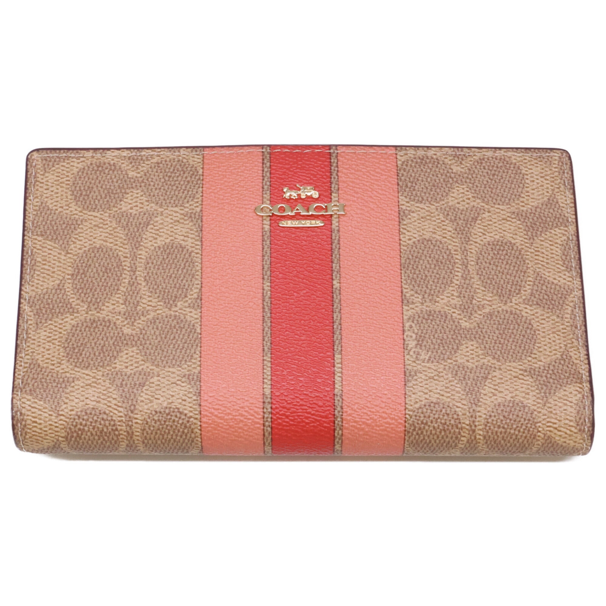 Coach Signature Multi-Color Coated Canvas Long Wallet (Bi-Fold) (Pre-Owned)