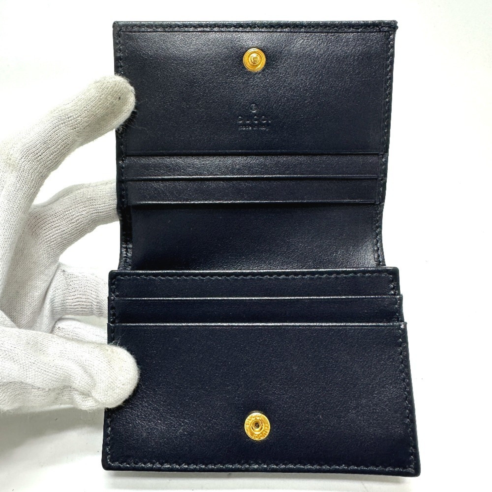 Gucci Beige Canvas Leather Wallet (Tri-Fold) (Pre-Owned)