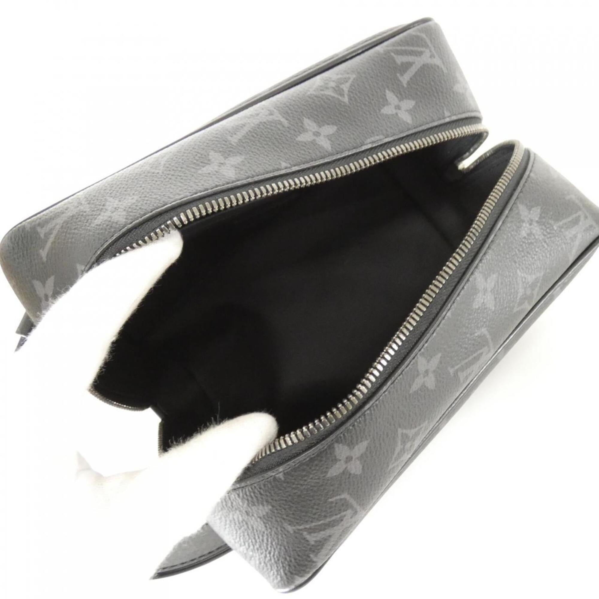 Louis Vuitton Black Coated Canvas Handbag Pouch (Pre-Owned)