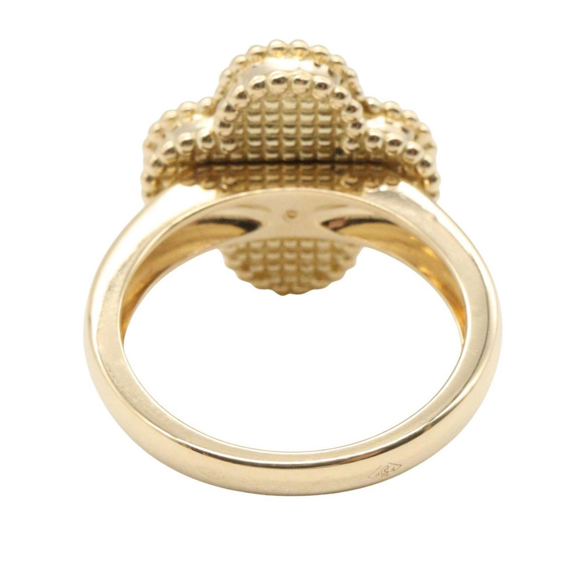 Van Cleef & Arpels Clear White Yellow Gold Yellow Gold (18K) Band Ring (Pre-Owned)