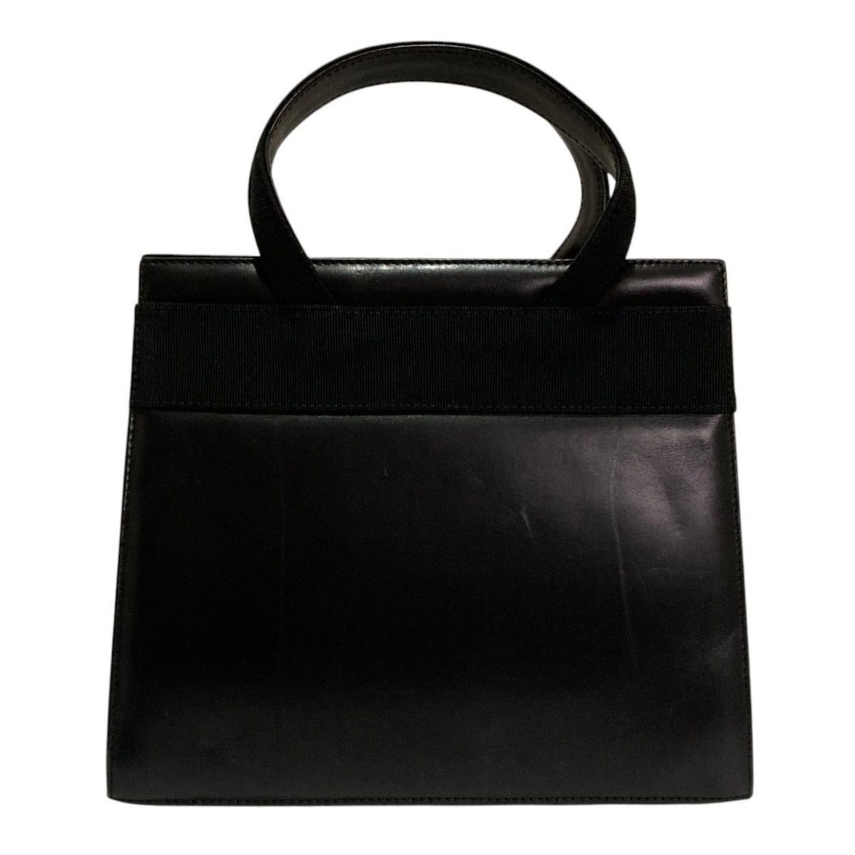 Salvatore Ferragamo Black Leather Handbag (Pre-Owned)