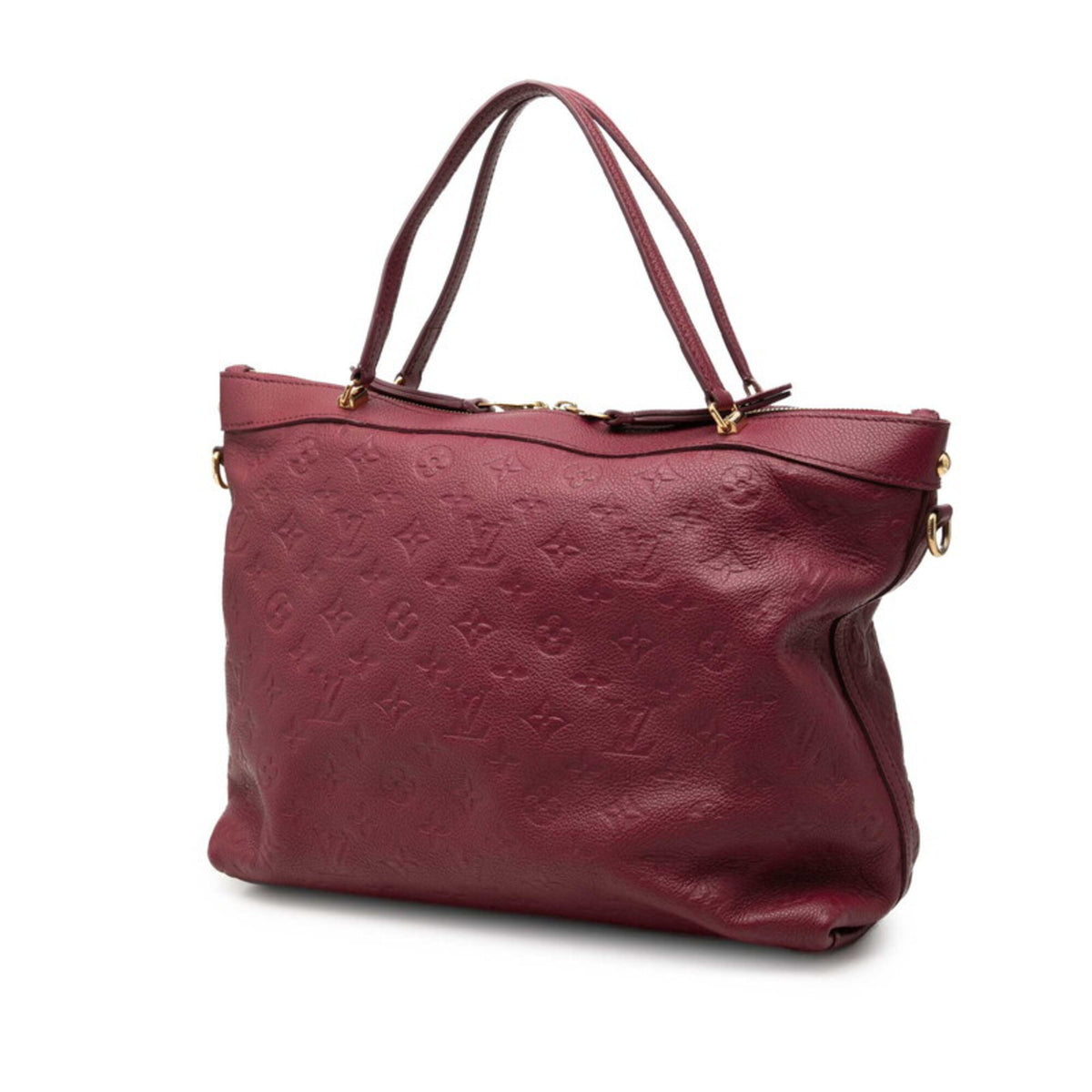 Louis Vuitton Aurore Red Color Wine Leather Shoulder Bag Tote Bag (Pre-Owned)