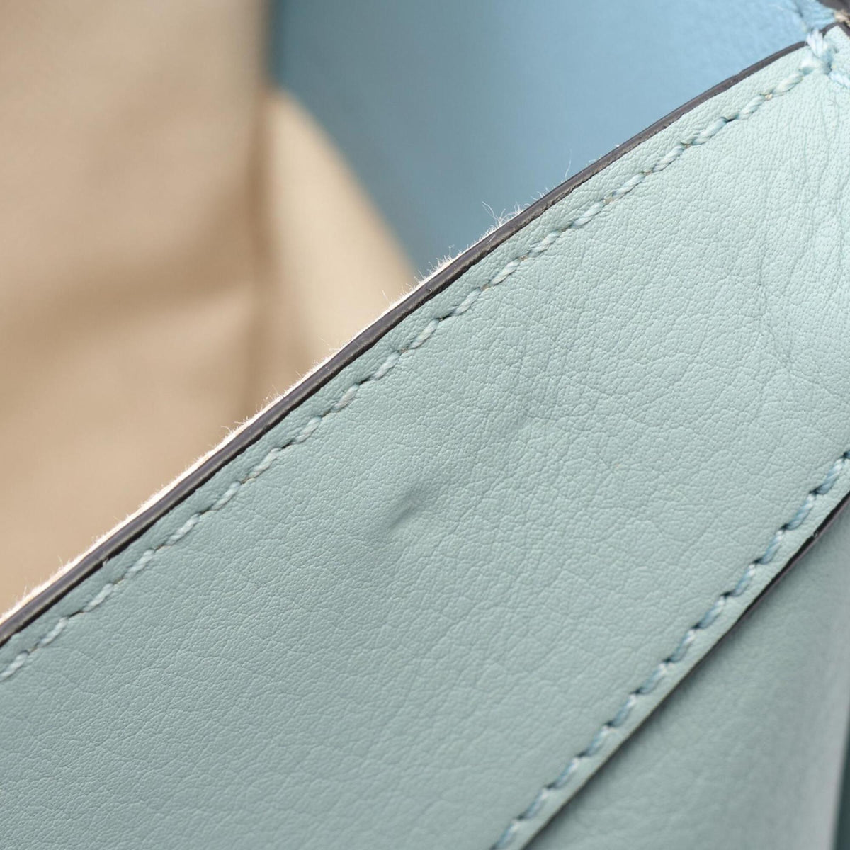 Loewe Blue Leather Handbag (Pre-Owned)