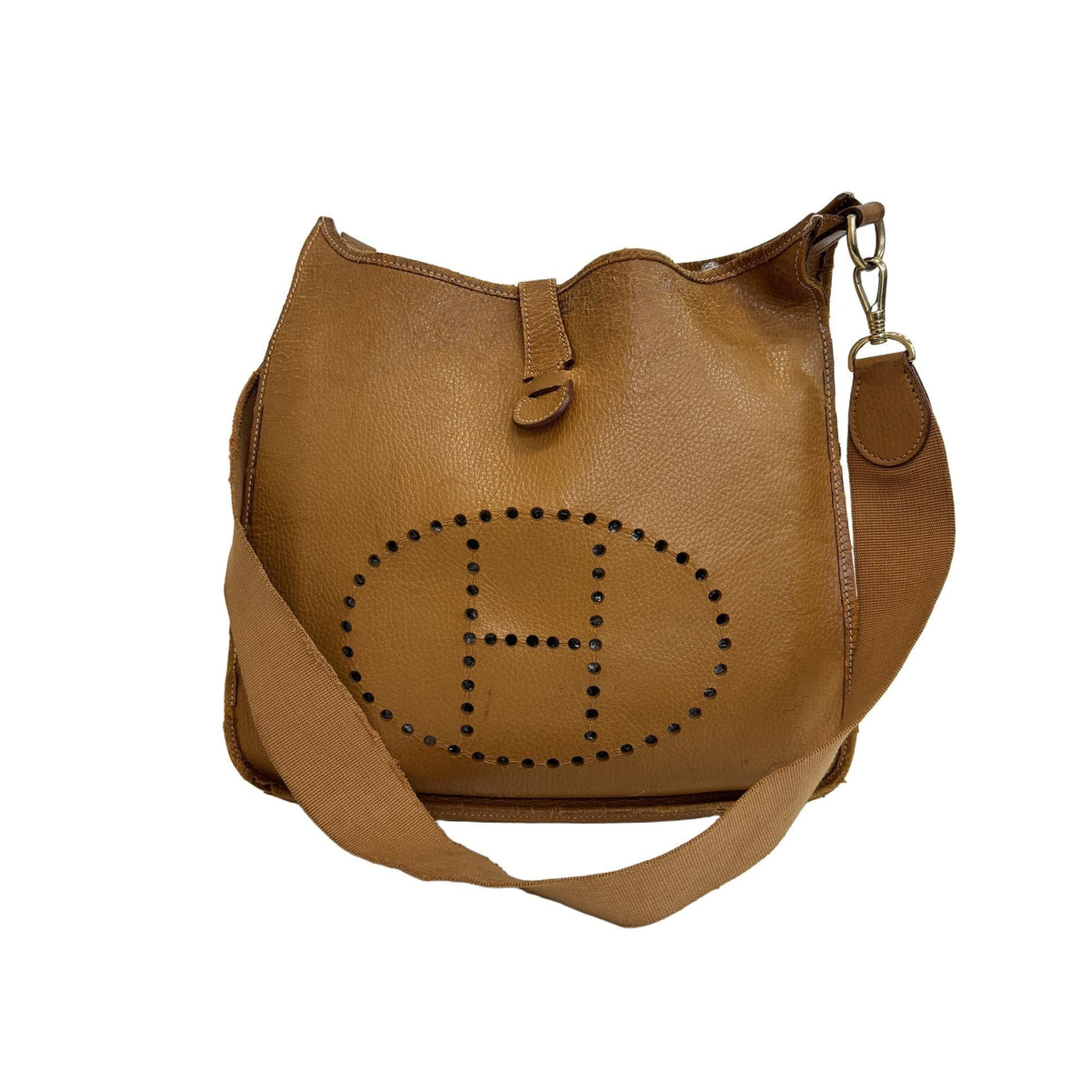 Hermes Brown Leather Shoulder Bag (Pre-Owned)