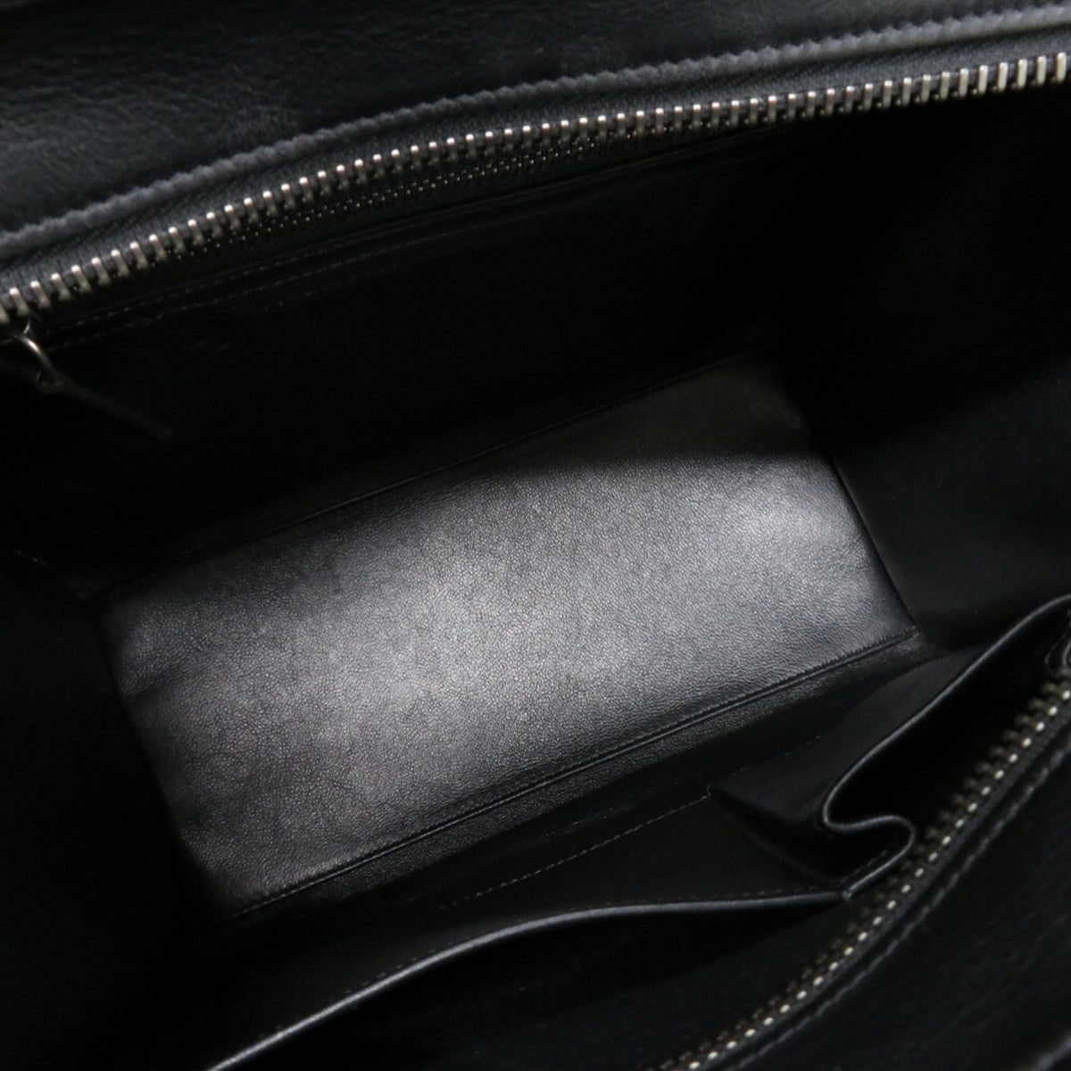Celine Beige Black Orange Leather Handbag (Pre-Owned)