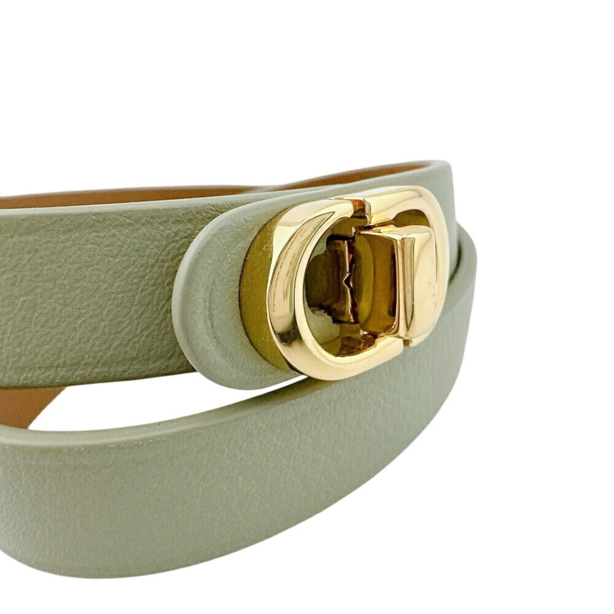 Christian Dior Green Leather Charm Bracelet (Pre-Owned)