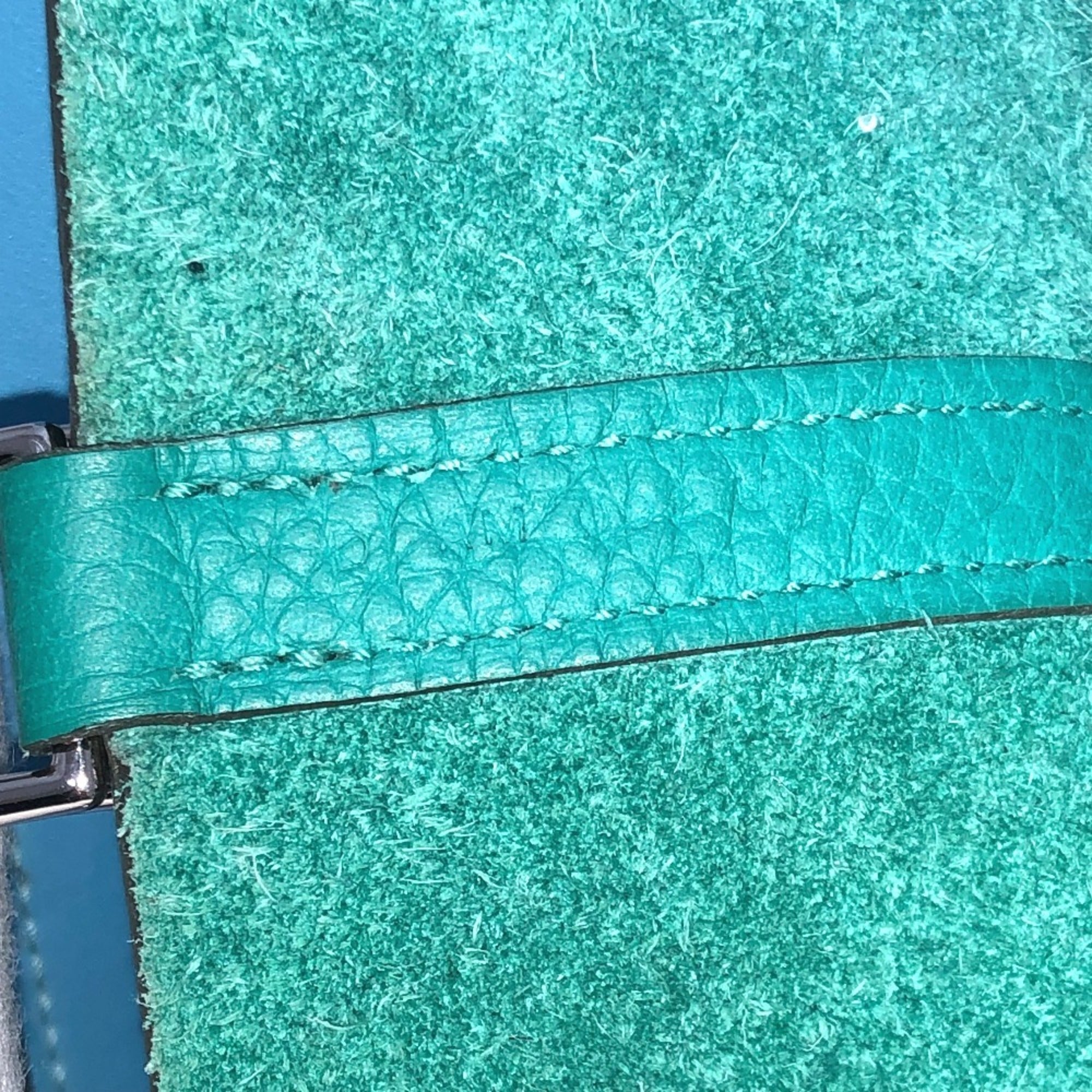 Hermes Picotin Green Taurillon Clemence Leather Handbag (Pre-Owned)