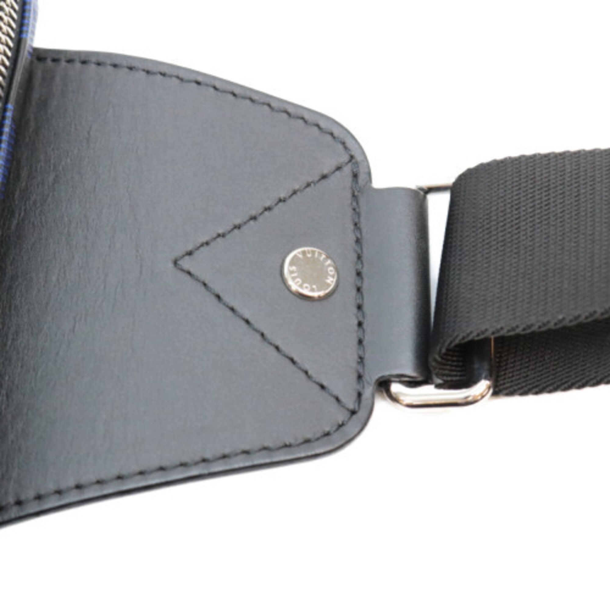 Louis Vuitton Black Blue Damier Infini Sling Bag (Pre-Owned)