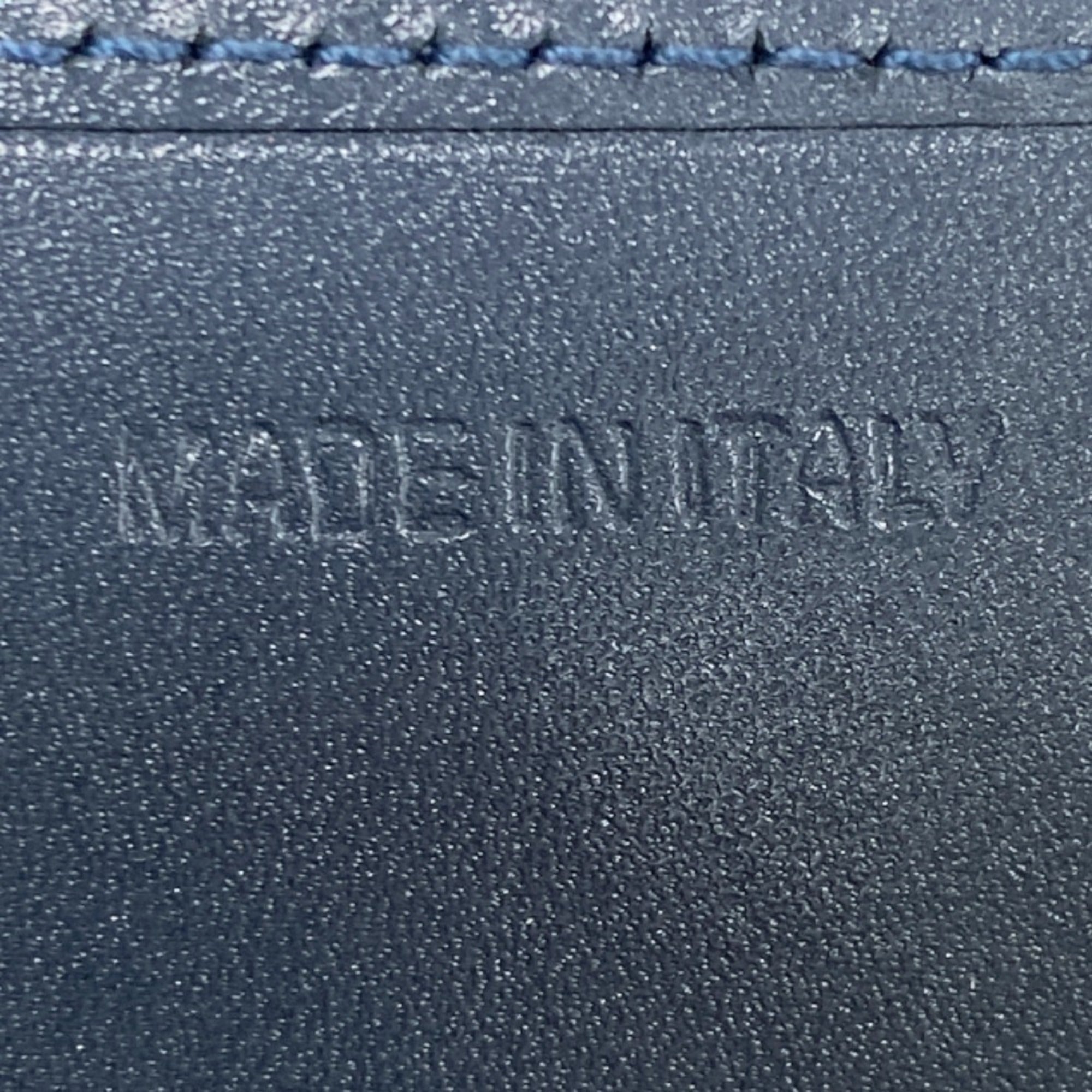 Prada Blue Leather Wallet (Bi-Fold) (Pre-Owned)