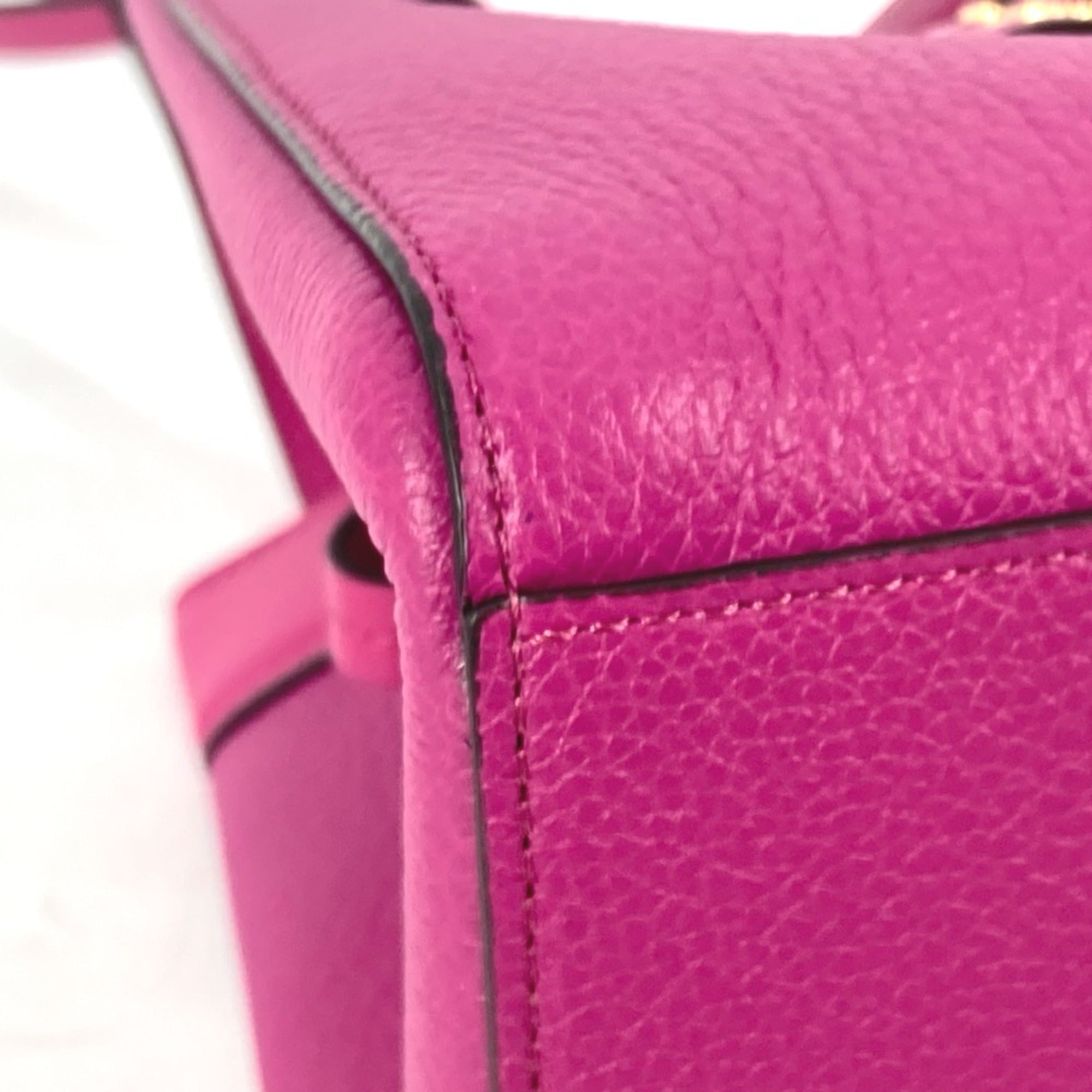 Fendi Purple Leather Shoulder Bag (Pre-Owned)