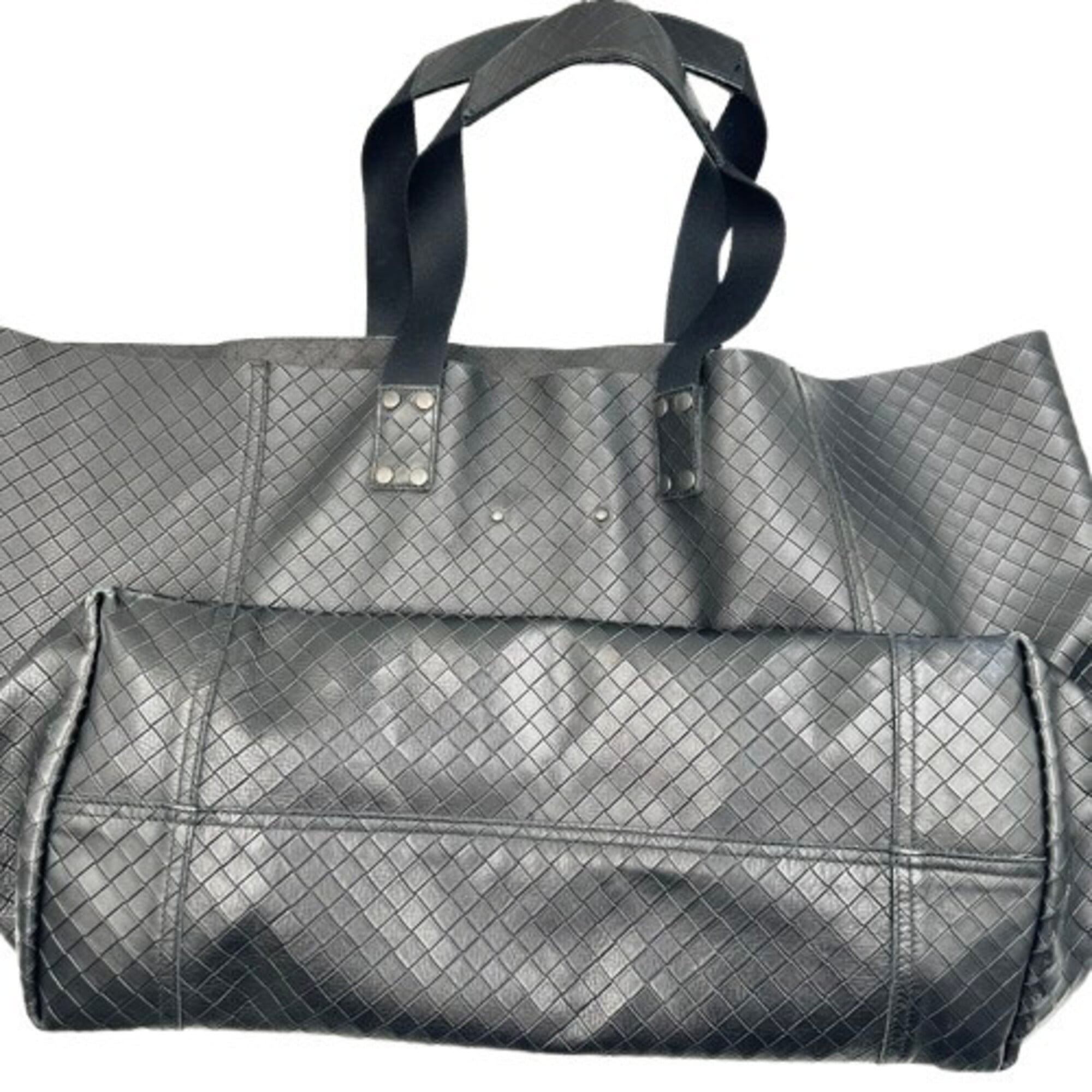Bottega Veneta Black Leather Tote Bag (Pre-Owned)
