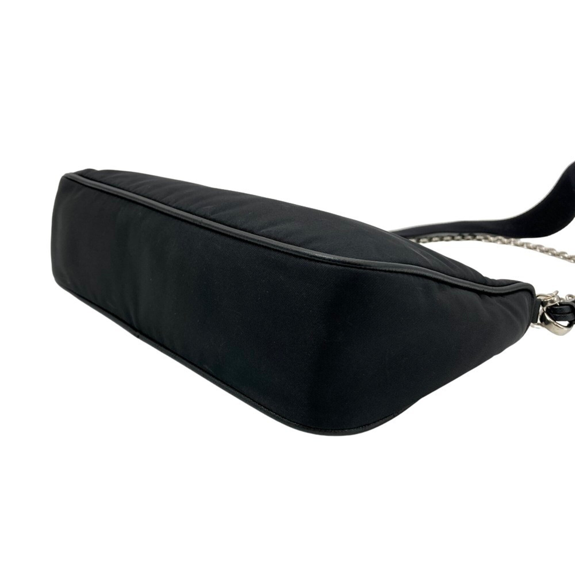 Prada Black Nylon Handbag Shoulder Bag (Pre-Owned)