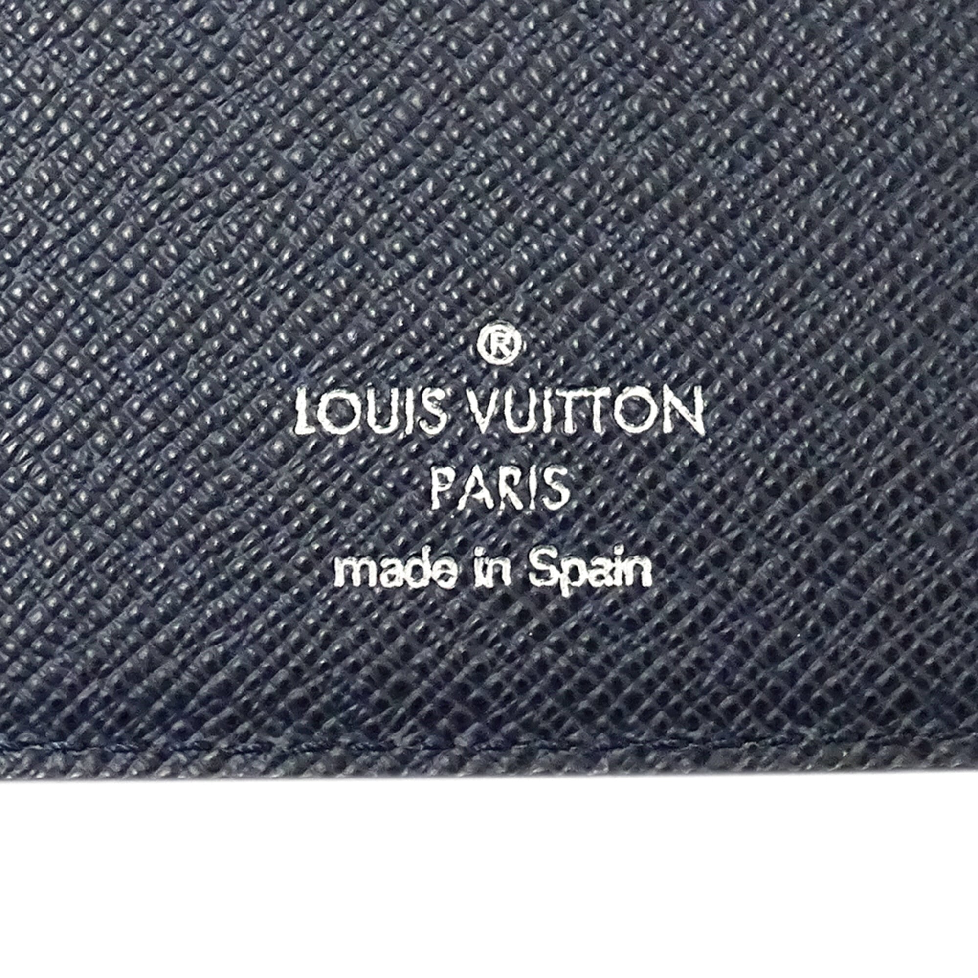 Louis Vuitton Navy Blue Epi Leather Long Wallet (Bi-Fold) (Pre-Owned)