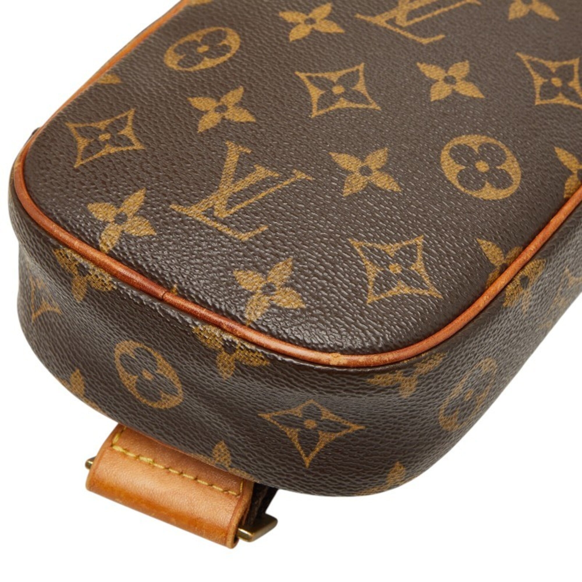 Louis Vuitton Brown Pvc Leather Fanny Pack Sling Bag (Pre-Owned)
