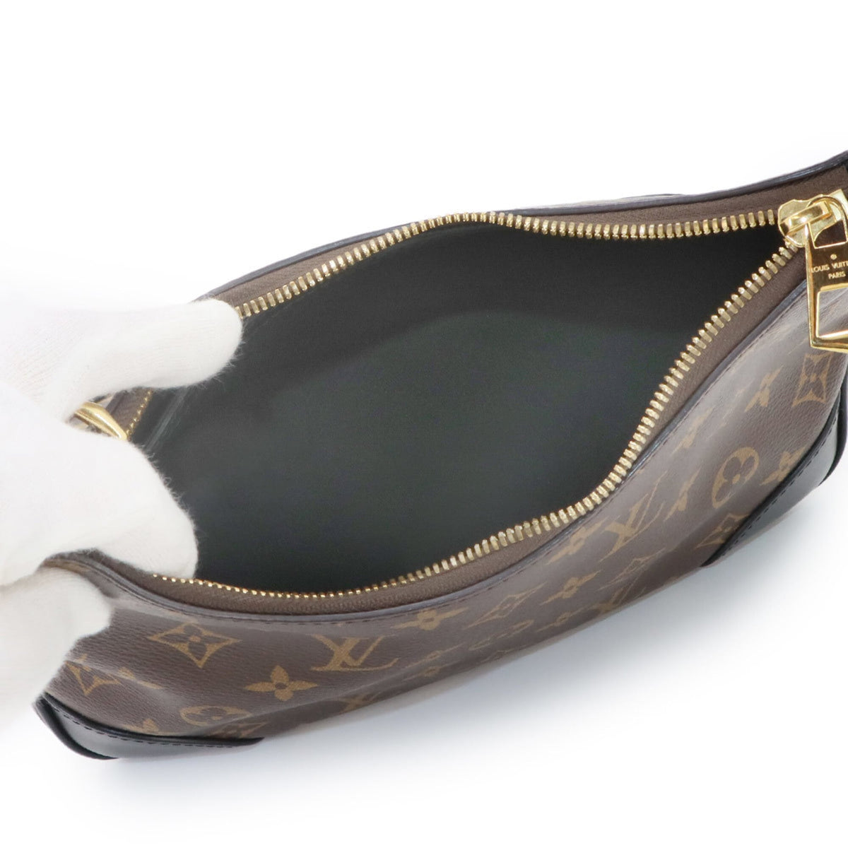 Louis Vuitton Monogram Noir Monogram Canvas Leather Handbag Shoulder Bag (Pre-Owned)