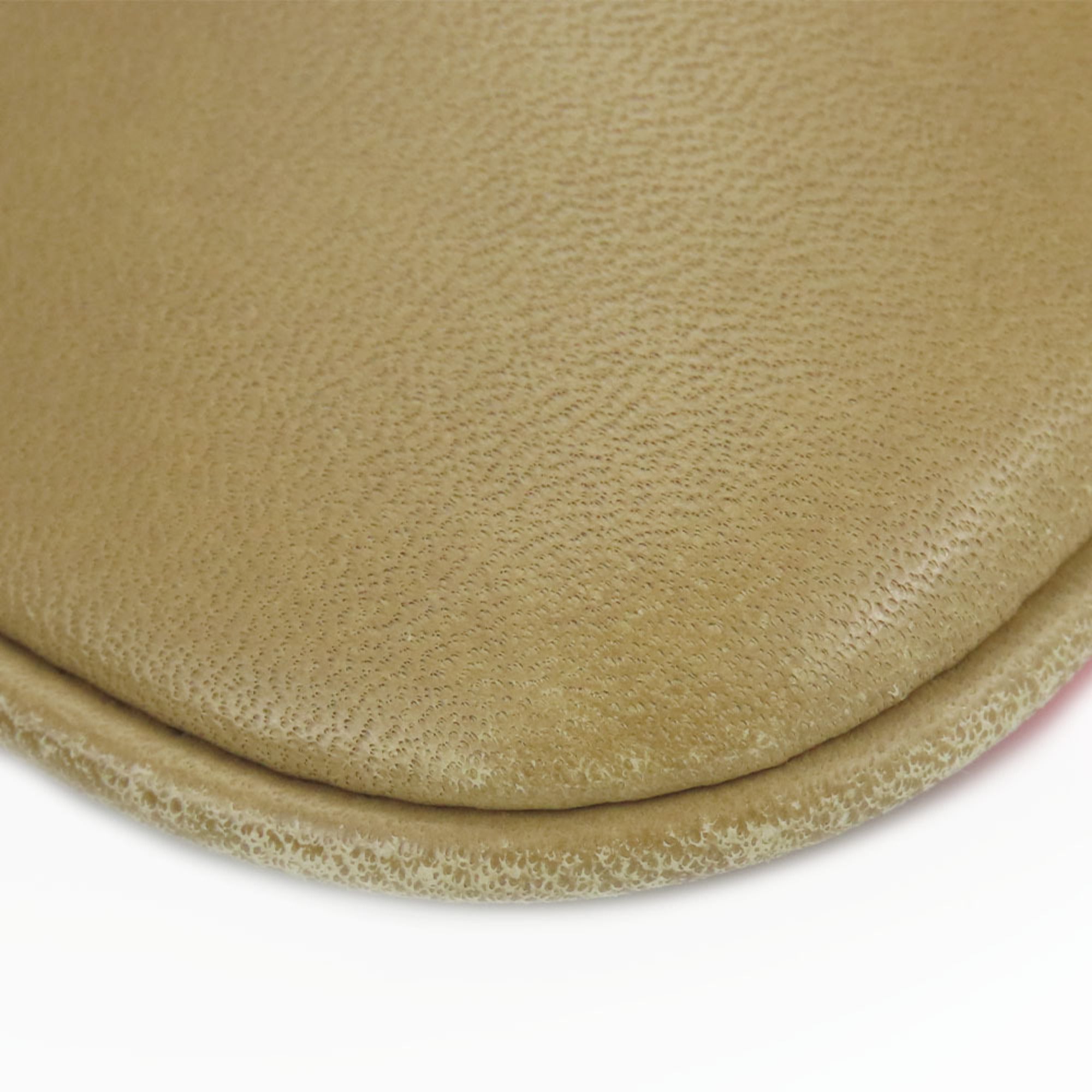 Coach Beige Pink Leather Shoulder Bag (Pre-Owned)