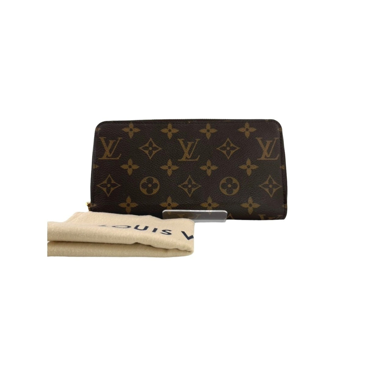 Louis Vuitton Monogram Brown Fuchsia Monogram Long Wallet (Bi-Fold) (Pre-Owned)