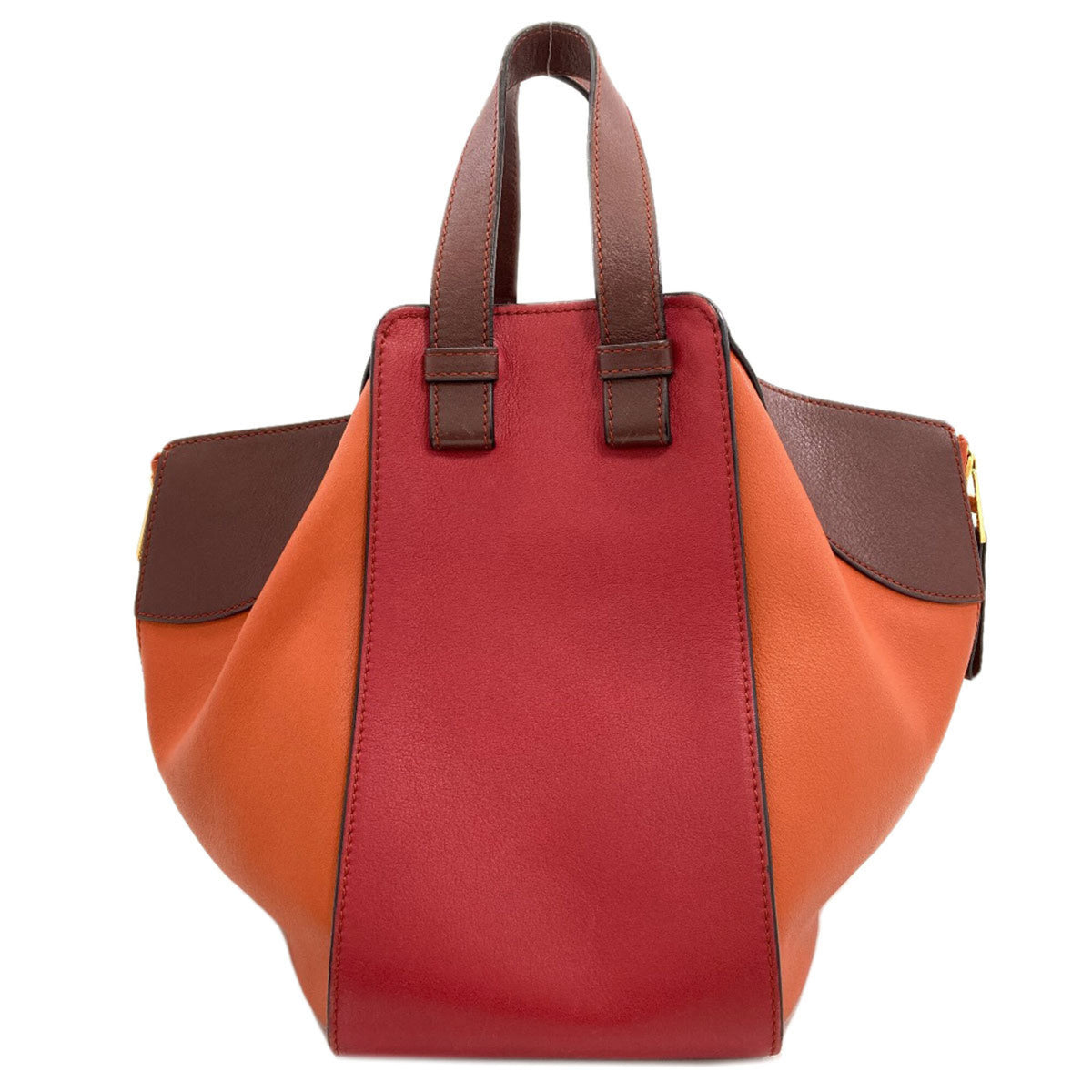 Loewe Brown Orange Leather Handbag (Pre-Owned)