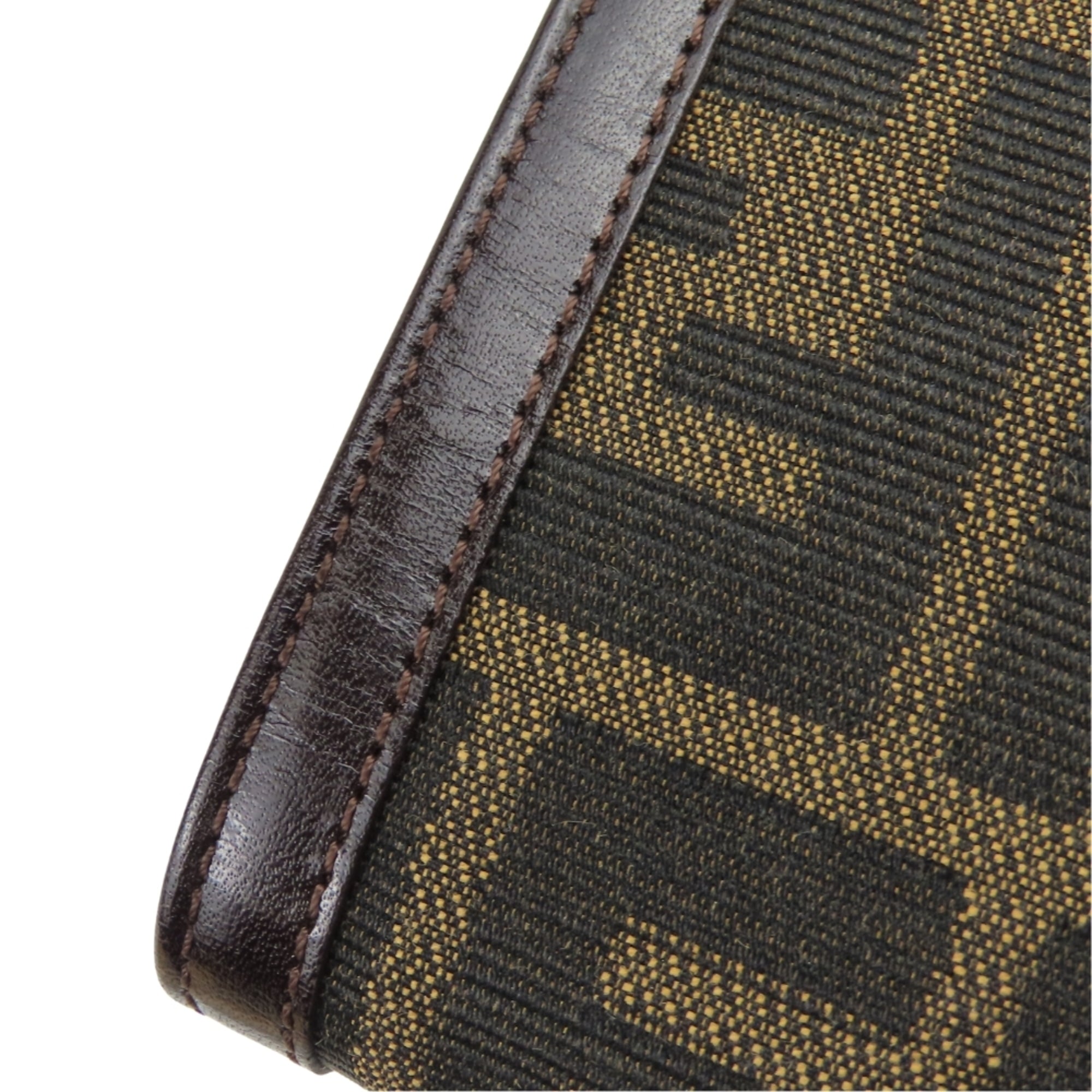Fendi Zucca Brown Canvas Leather Wallet (Bi-Fold) (Pre-Owned)
