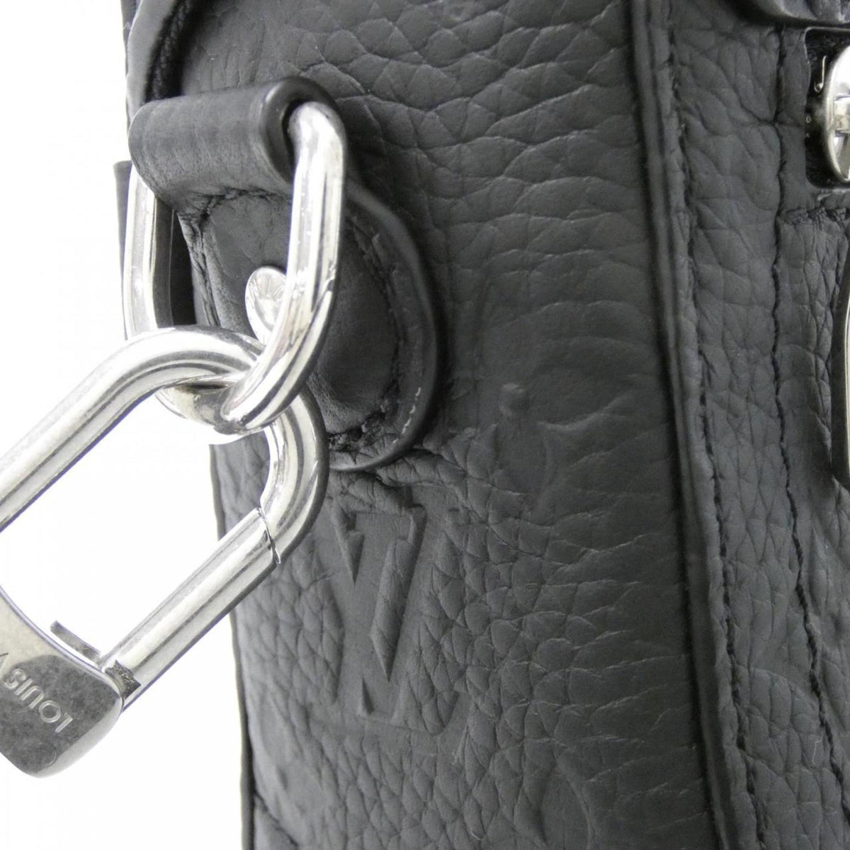 Louis Vuitton Black Leather Handbag (Pre-Owned)