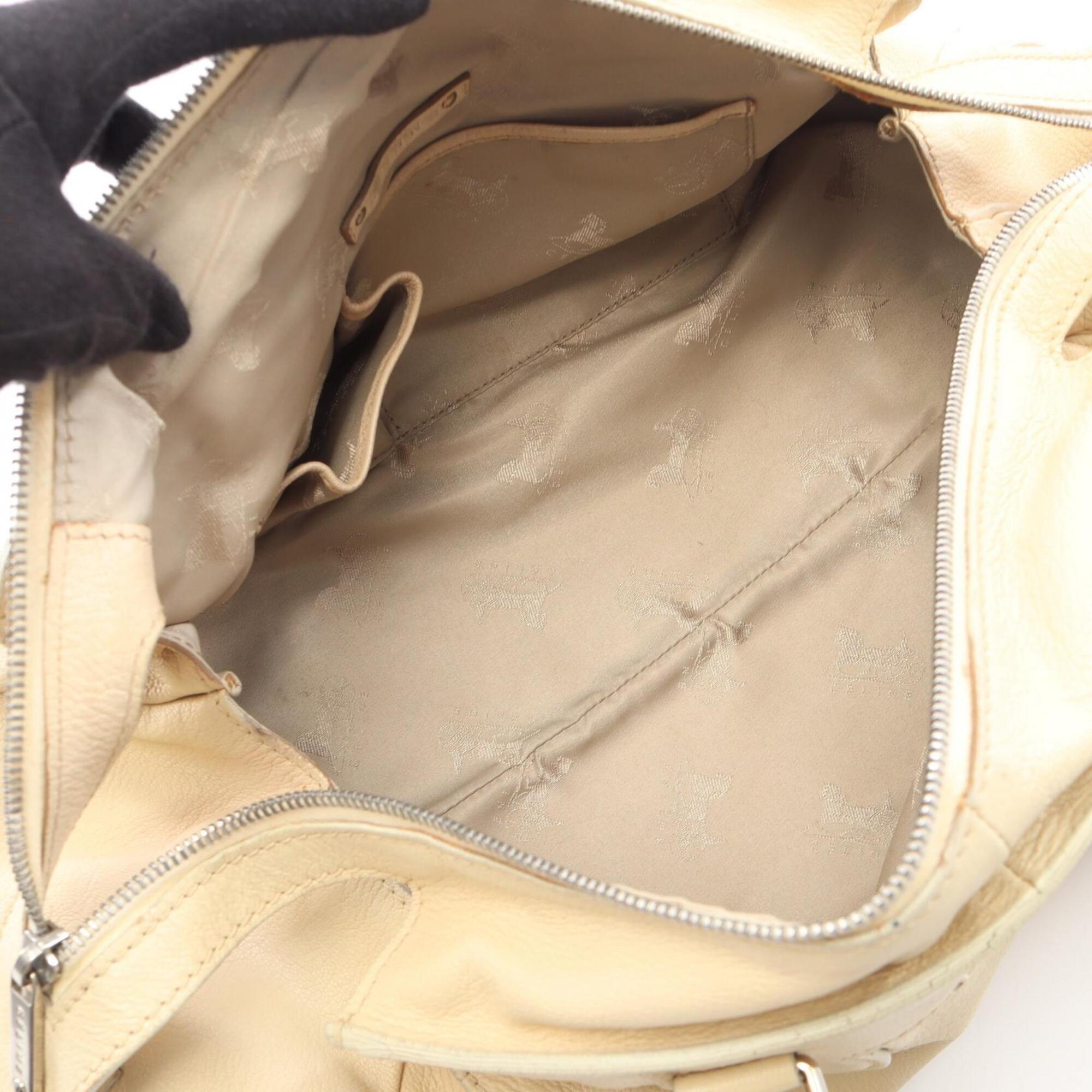 Celine Ivory Leather Handbag (Pre-Owned)