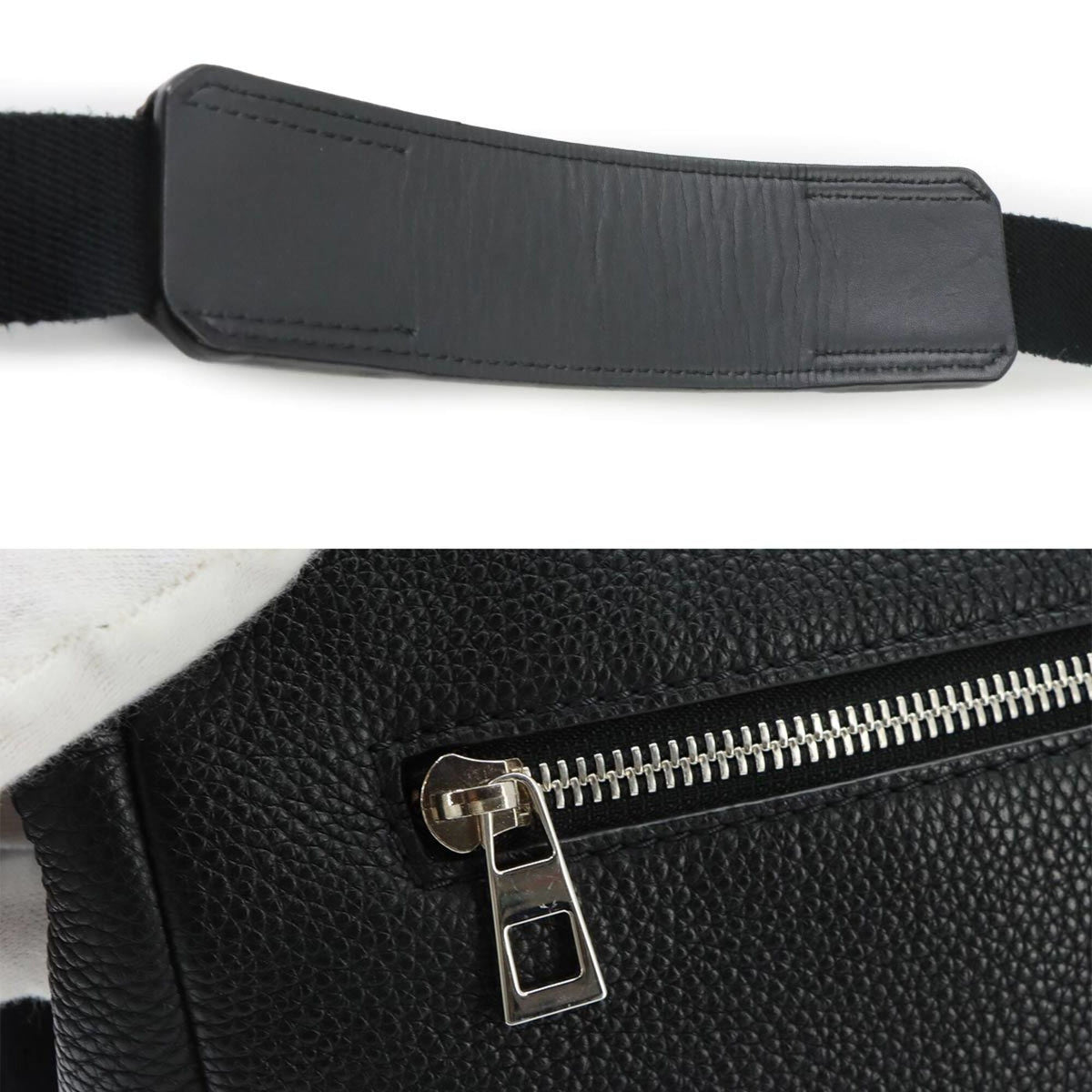 Loewe Black Leather Handbag Messenger Bag Shoulder Bag (Pre-Owned)