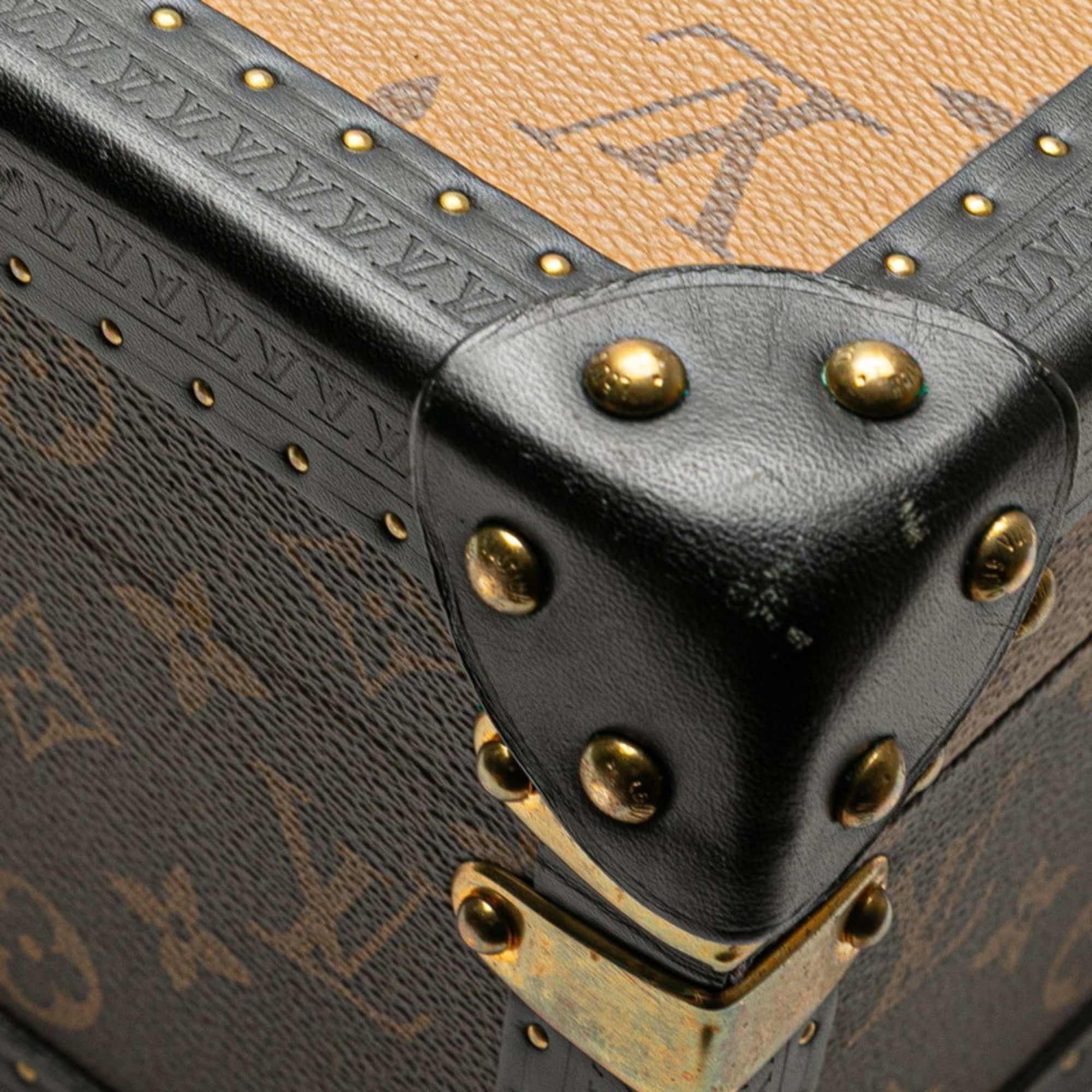 Louis Vuitton Monogram Reverse Black Brown Monogram Reverse Pvc Leather Attaché Case Briefcase (Pre-Owned)