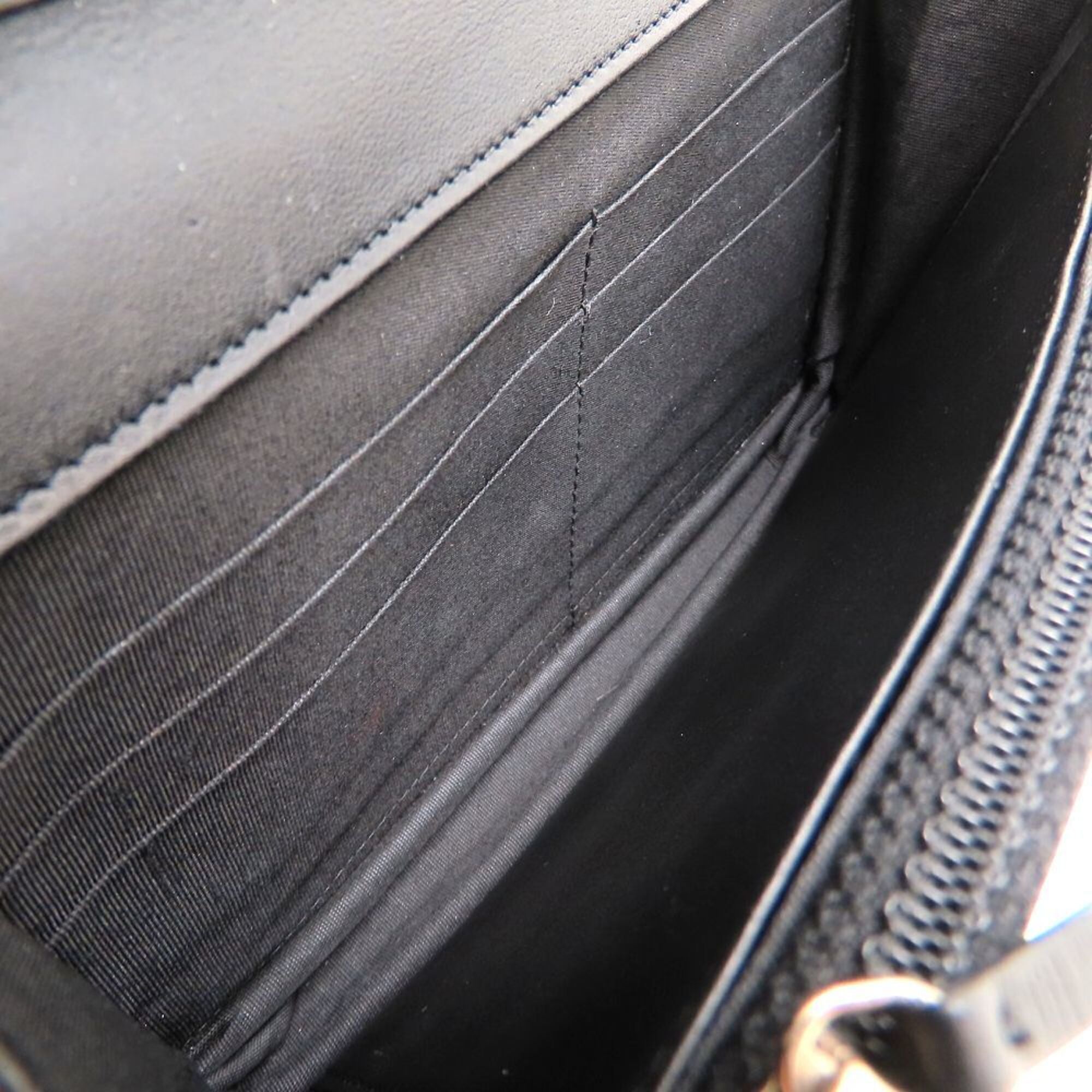 Chanel Boy Chanel Black Grained Calfskin Shoulder Bag (Pre-Owned)