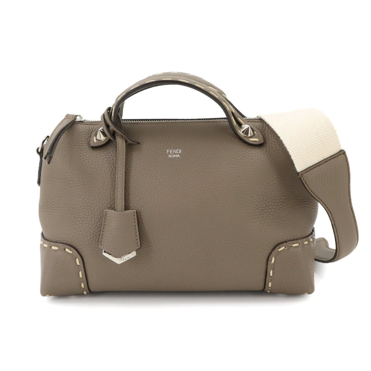 Fendi Beige Leather Handbag (Pre-Owned)