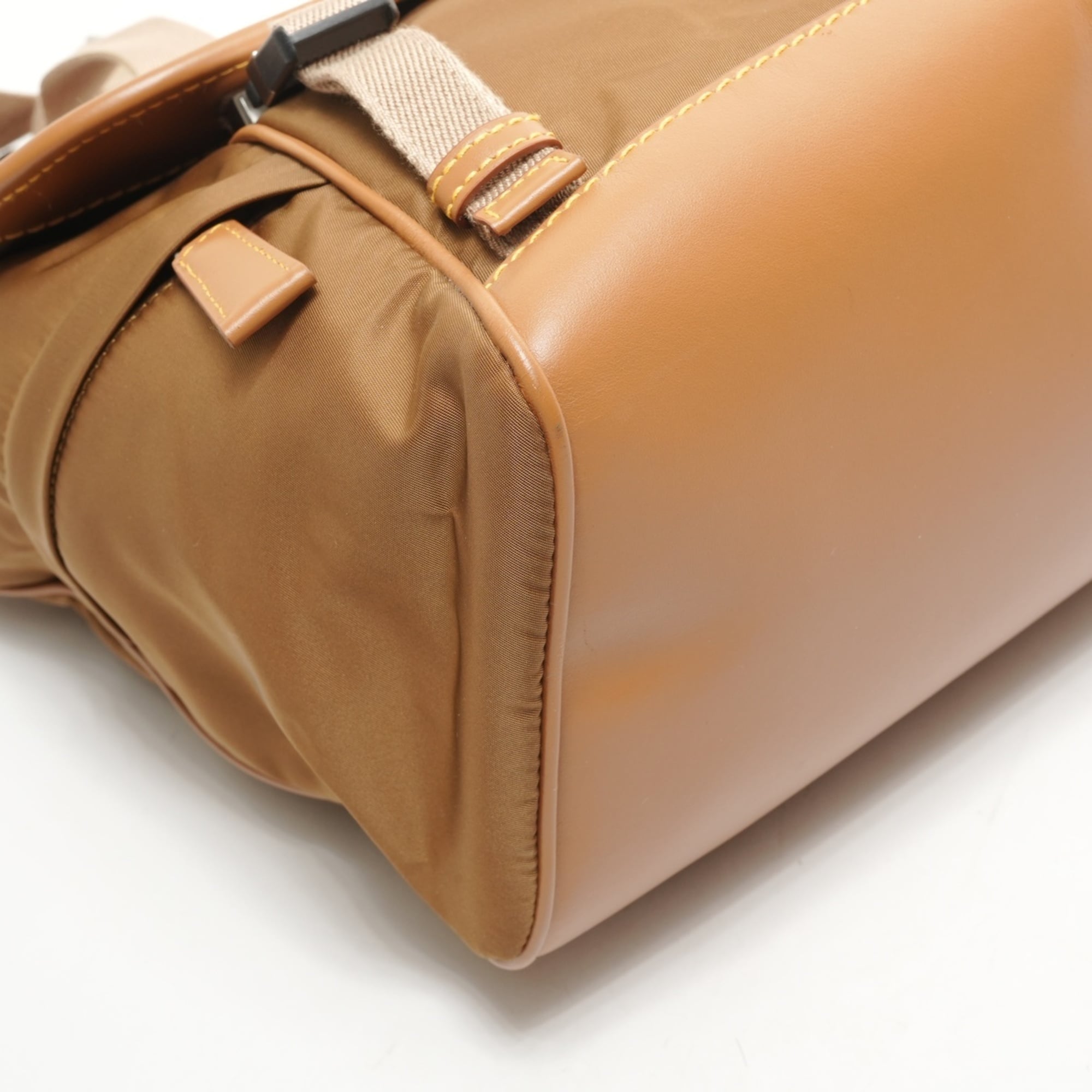 Prada Beige Nylon Shoulder Bag (Pre-Owned)