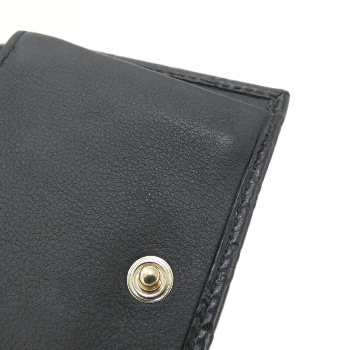 Gucci Black Micro Gg Leather Wallet (Tri-Fold) (Pre-Owned)