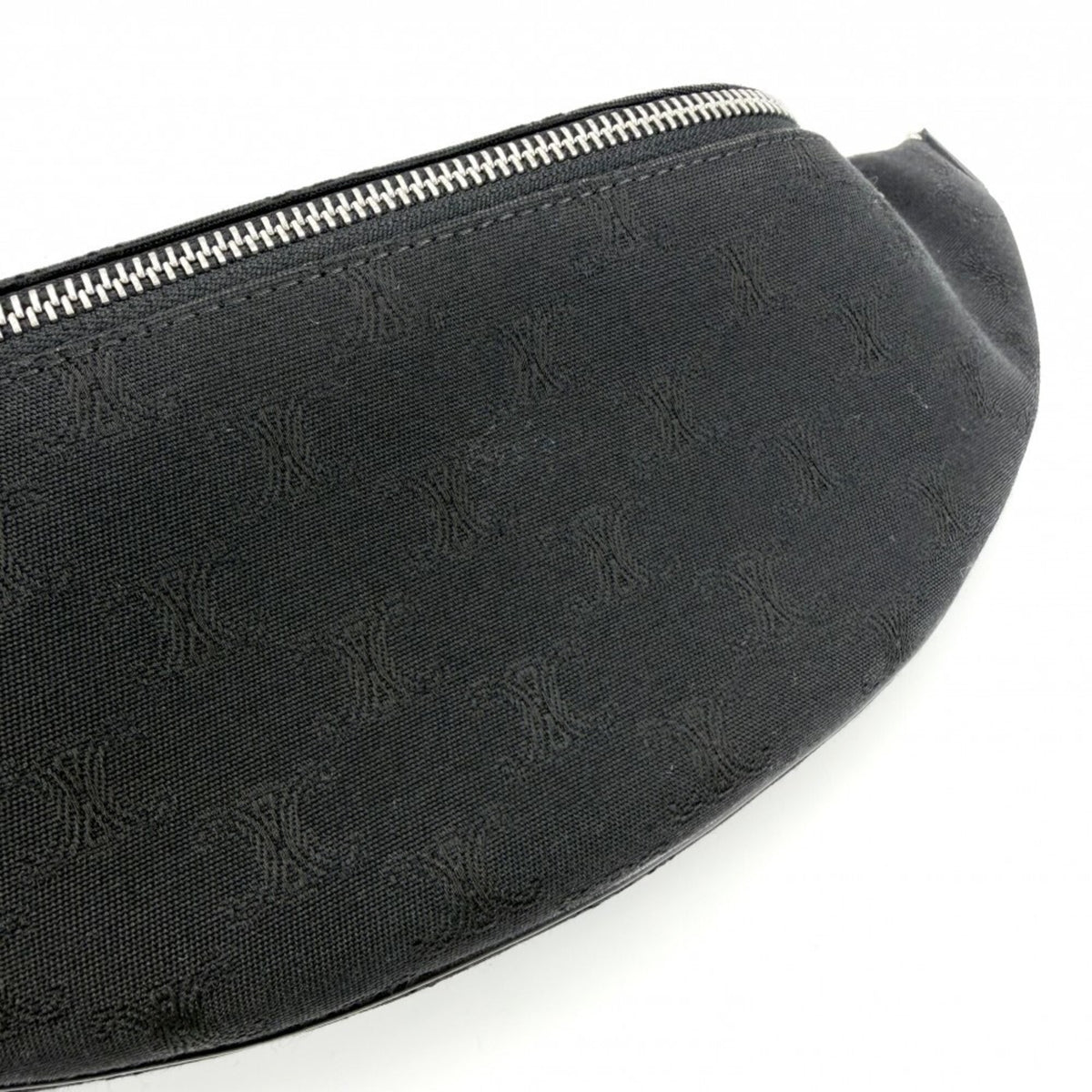 Celine Black Canvas Fanny Pack Sling Bag (Pre-Owned)