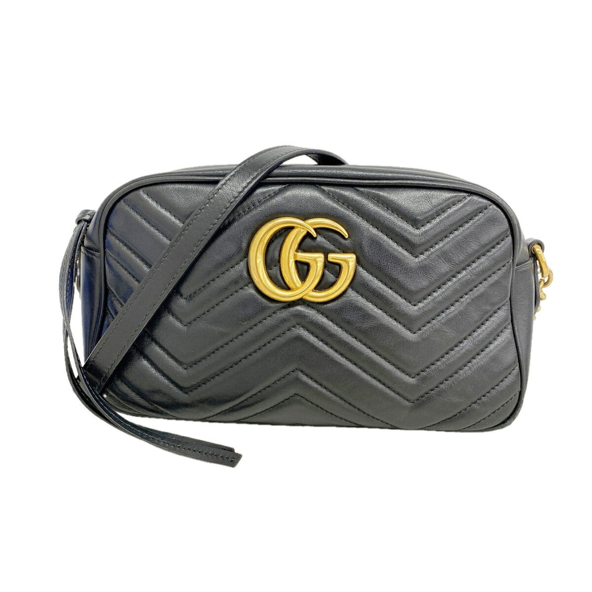 Gucci Black Leather Shoulder Bag (Pre-Owned)