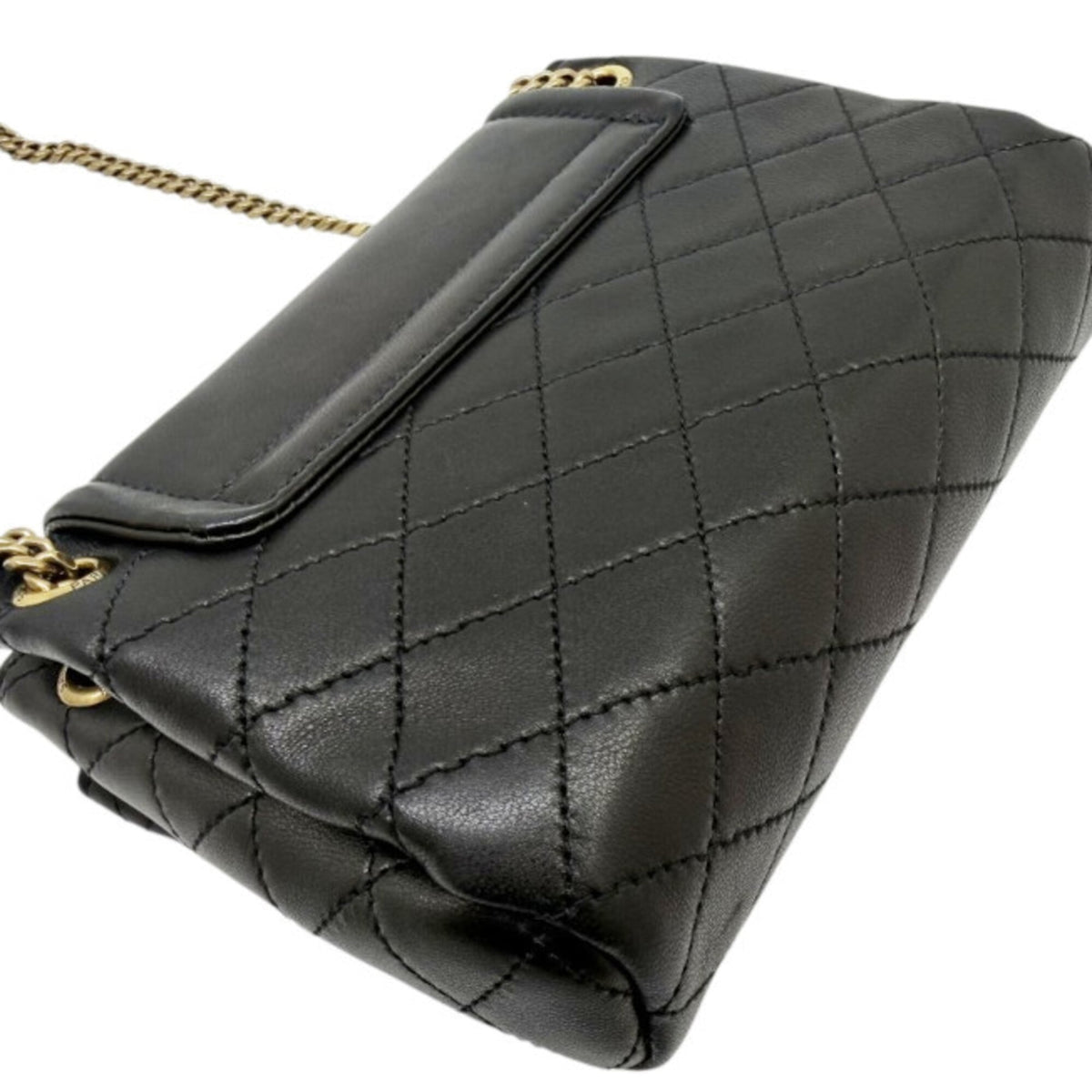 Saint Laurent Black Leather Shoulder Bag (Pre-Owned)