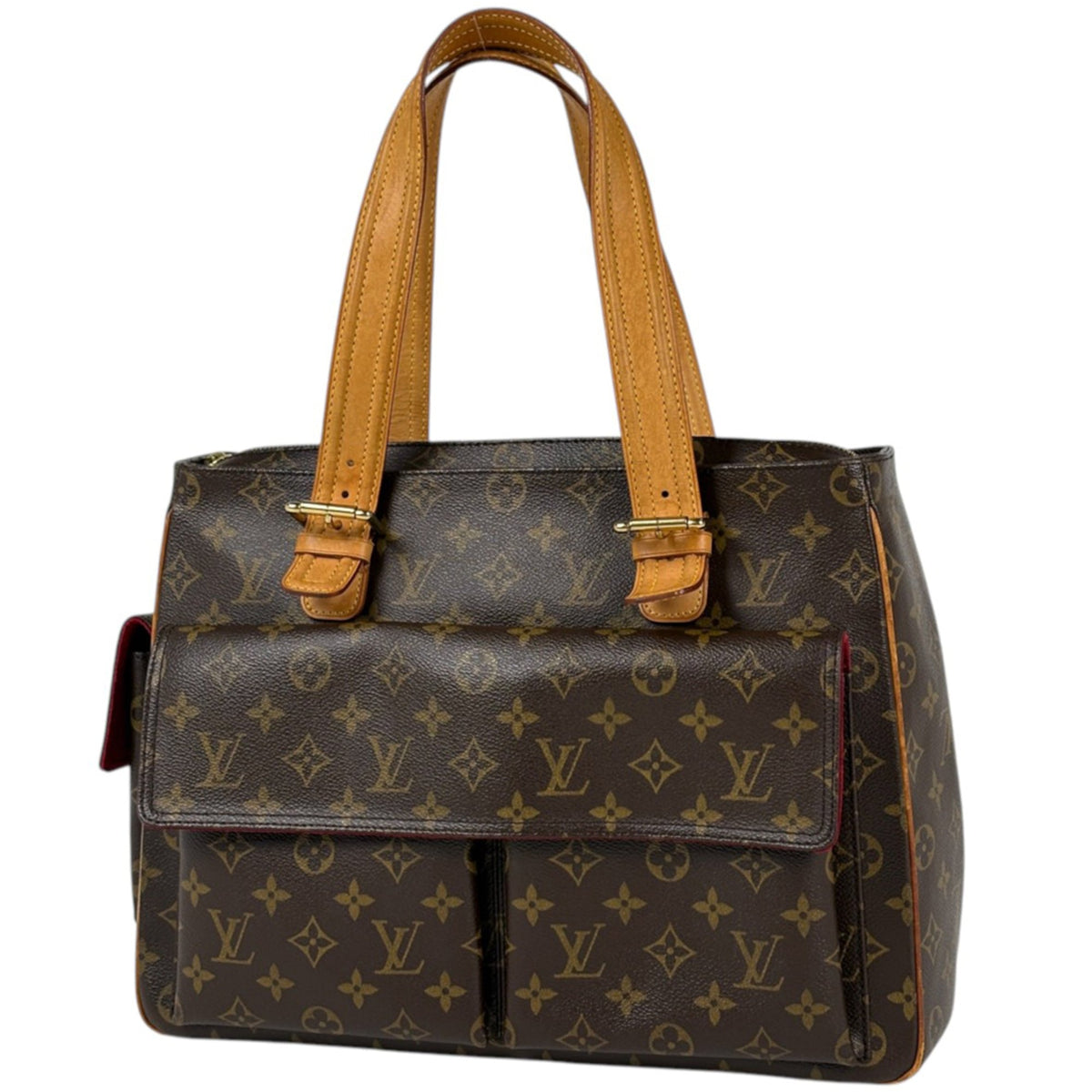 Louis Vuitton Brown Monogram Handbag Tote Bag (Pre-Owned)