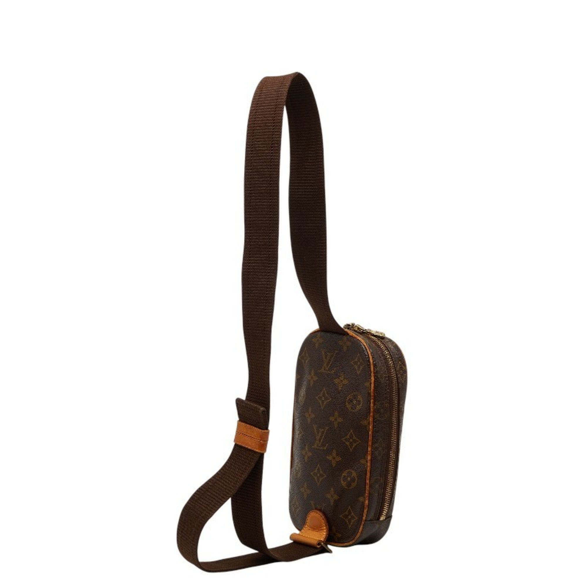 Louis Vuitton Brown Pvc Leather Sling Bag (Pre-Owned)
