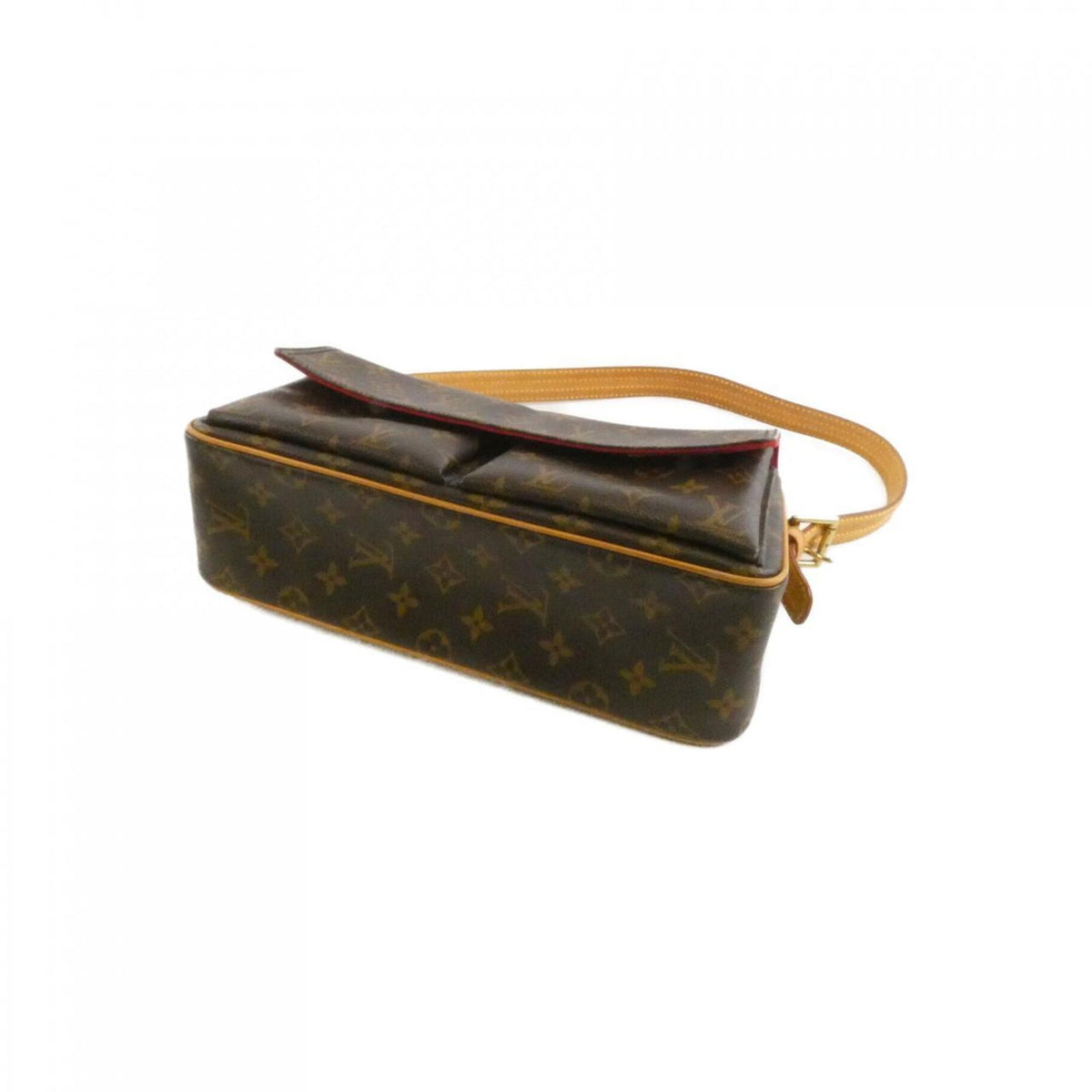 Louis Vuitton Marron Coated Canvas Shoulder Bag (Pre-Owned)
