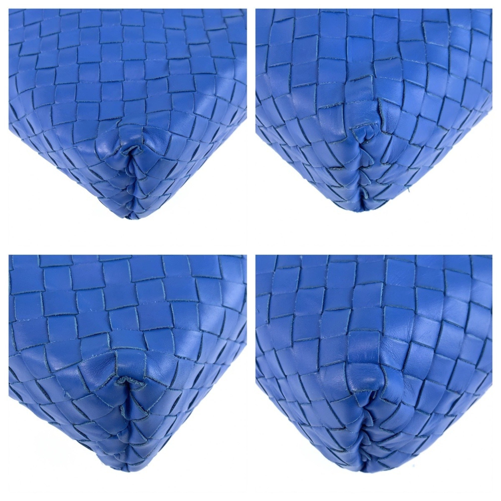 Bottega Veneta Blue Leather Briefcase (Pre-Owned)