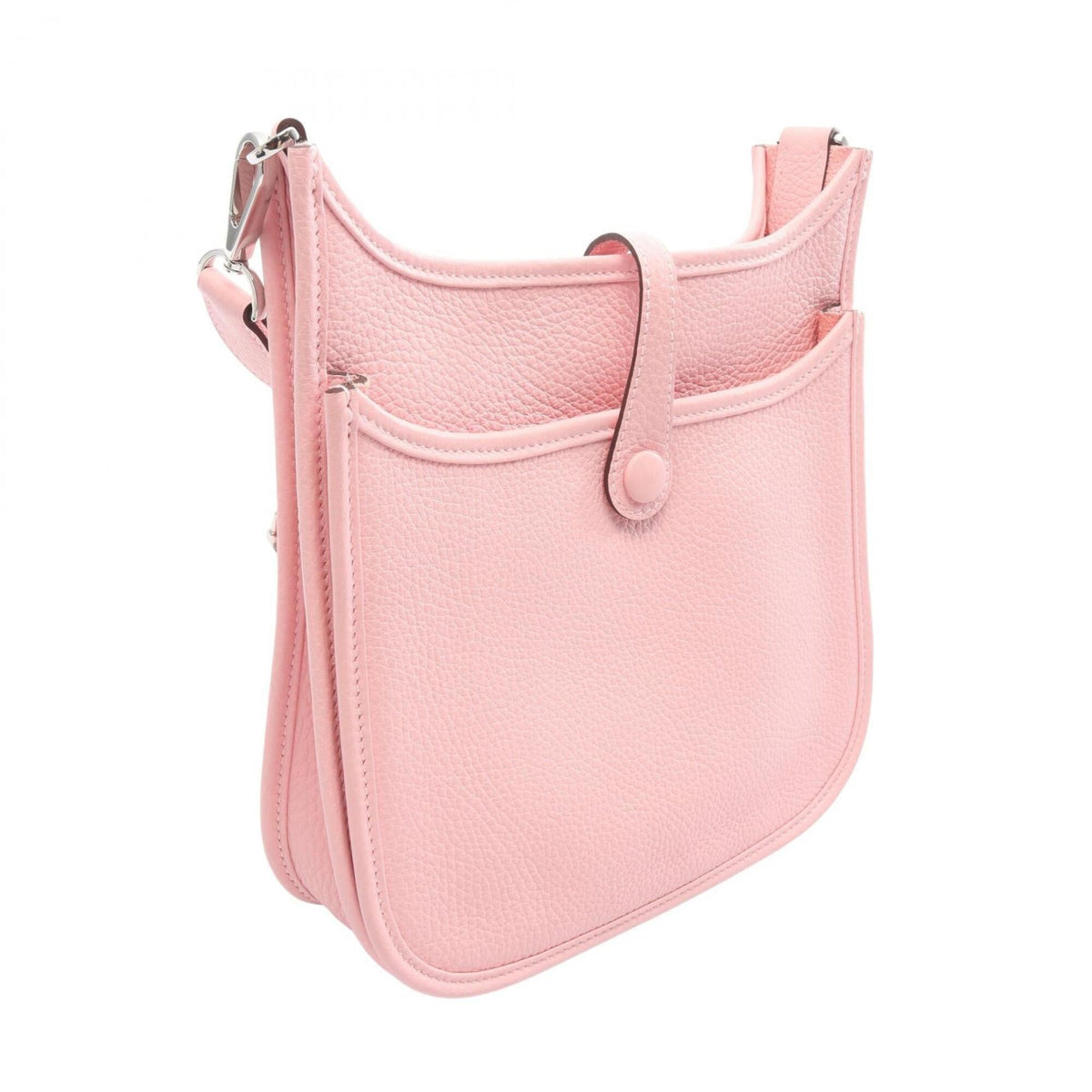 Hermes Pink Taurillon Clemence Leather Handbag Shoulder Bag (Pre-Owned)