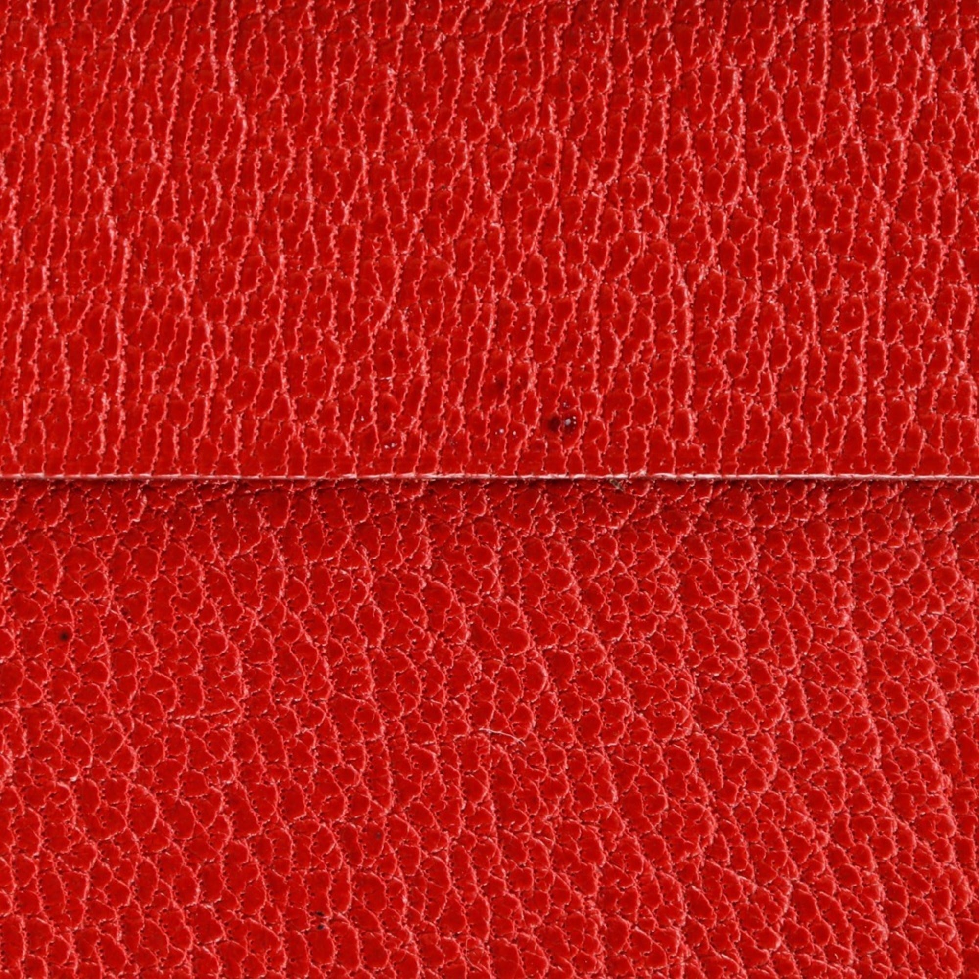 Hermes Red Color Wallet (Bi-Fold) (Pre-Owned)