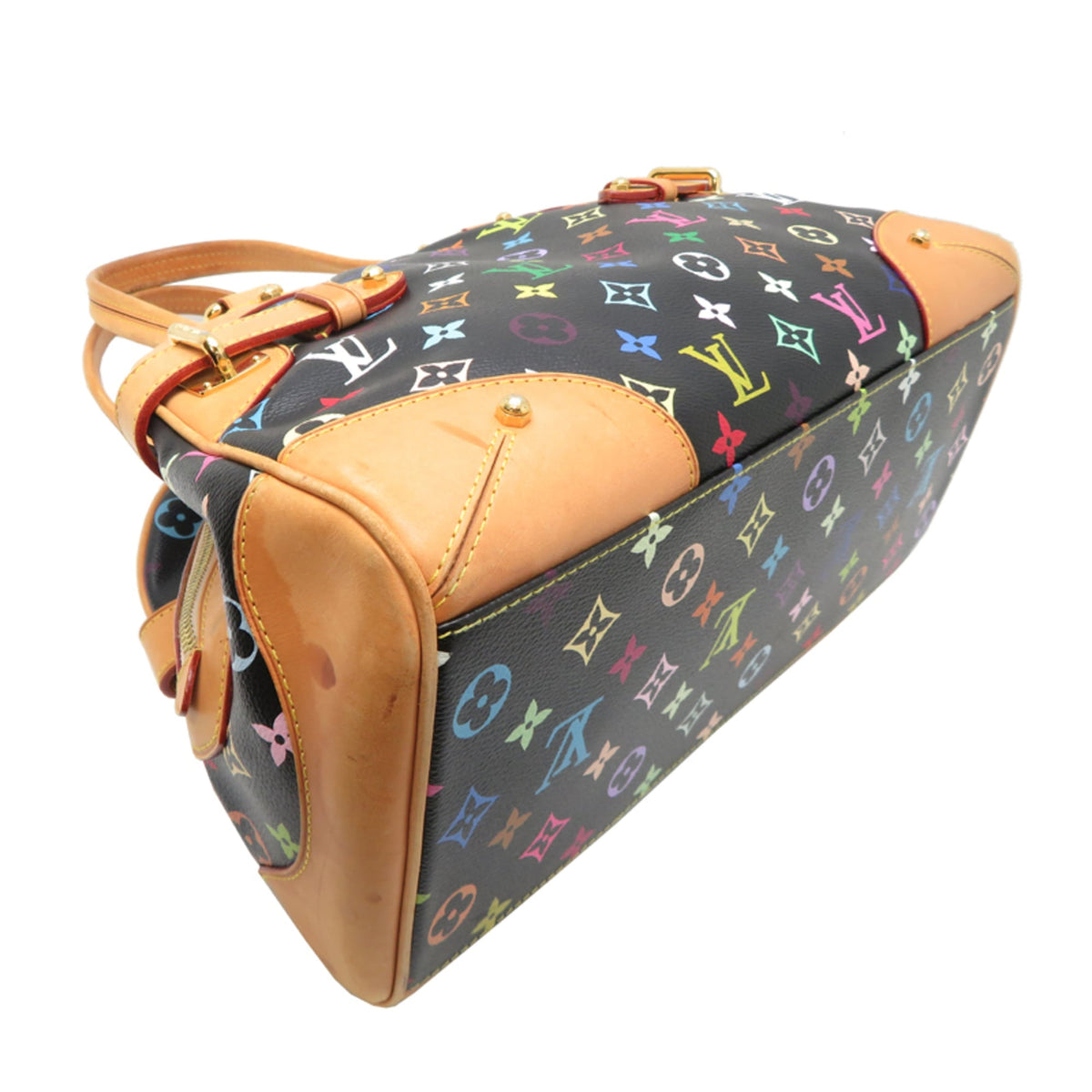 Louis Vuitton Black Monogram Multicolore Handbag (Pre-Owned)