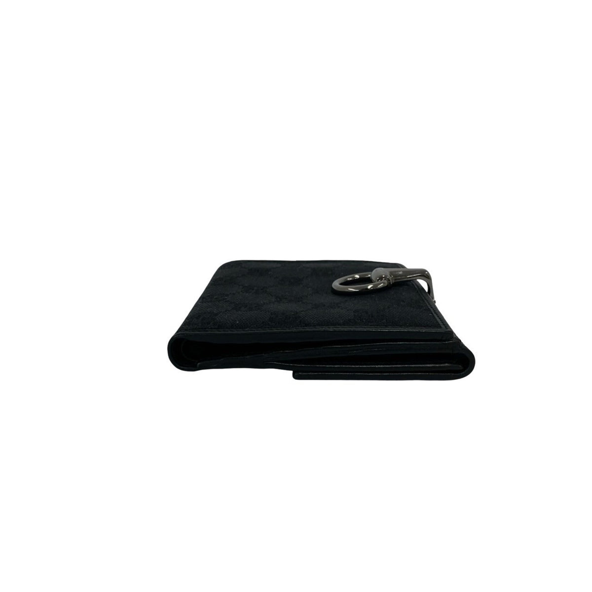 Gucci Black Canvas Leather Wallet (Bi-Fold) (Pre-Owned)
