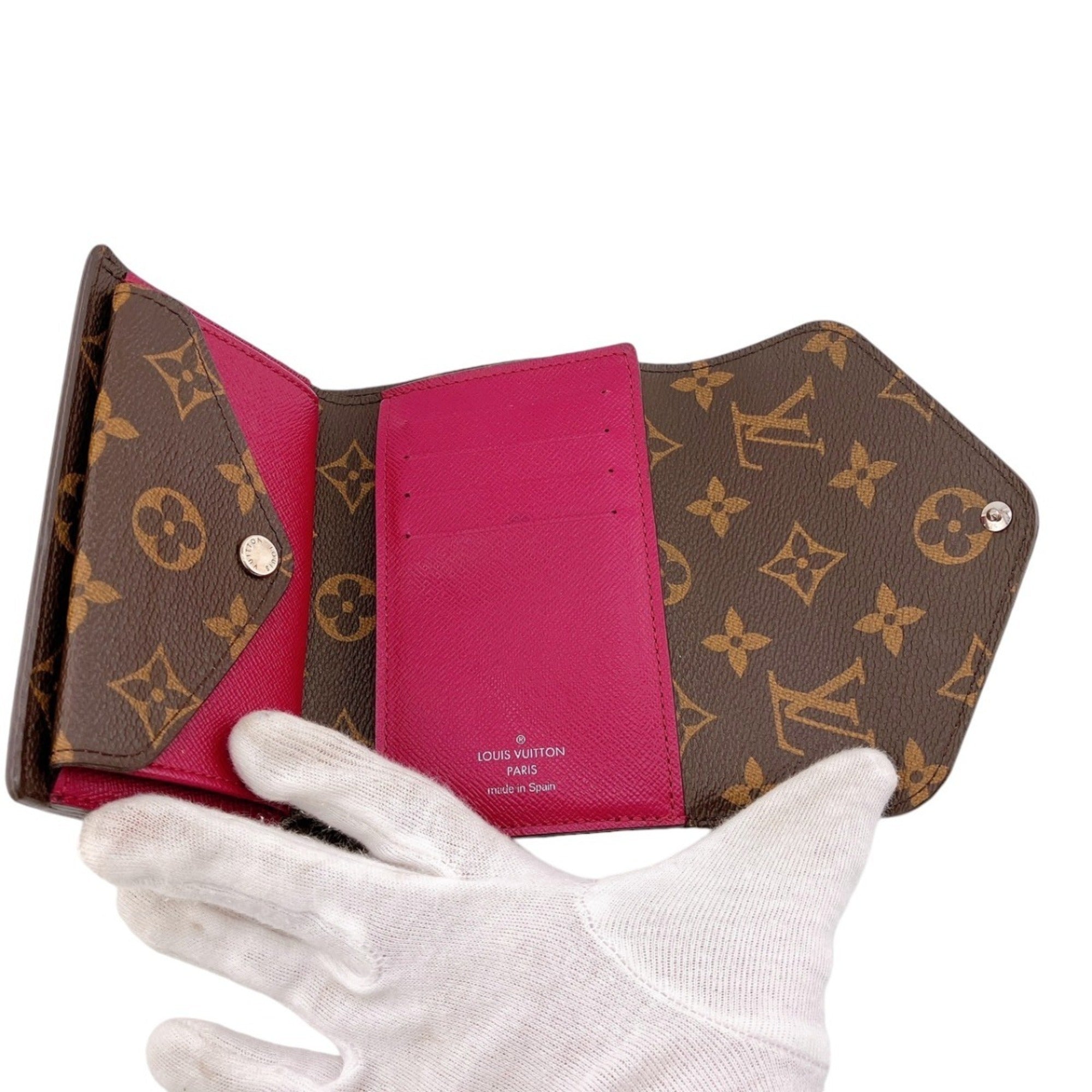 Louis Vuitton Monogram Fuchsia Monogram Epi Leather Wallet (Tri-Fold) (Pre-Owned)