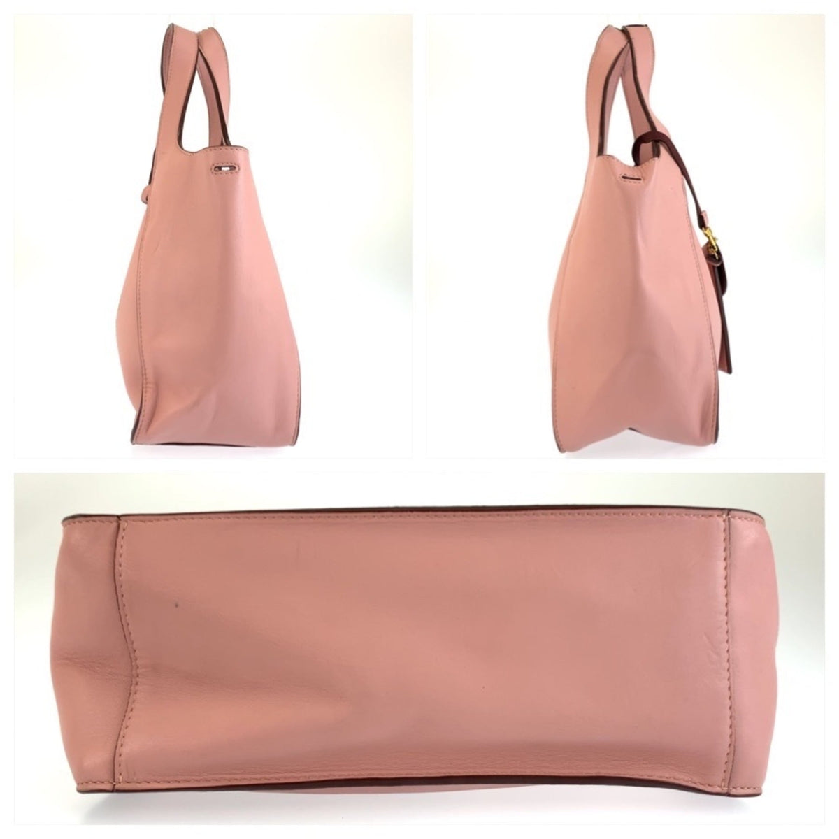 Stella Mccartney Pink Leather Pouch Shoulder Bag Tote Bag (Pre-Owned)