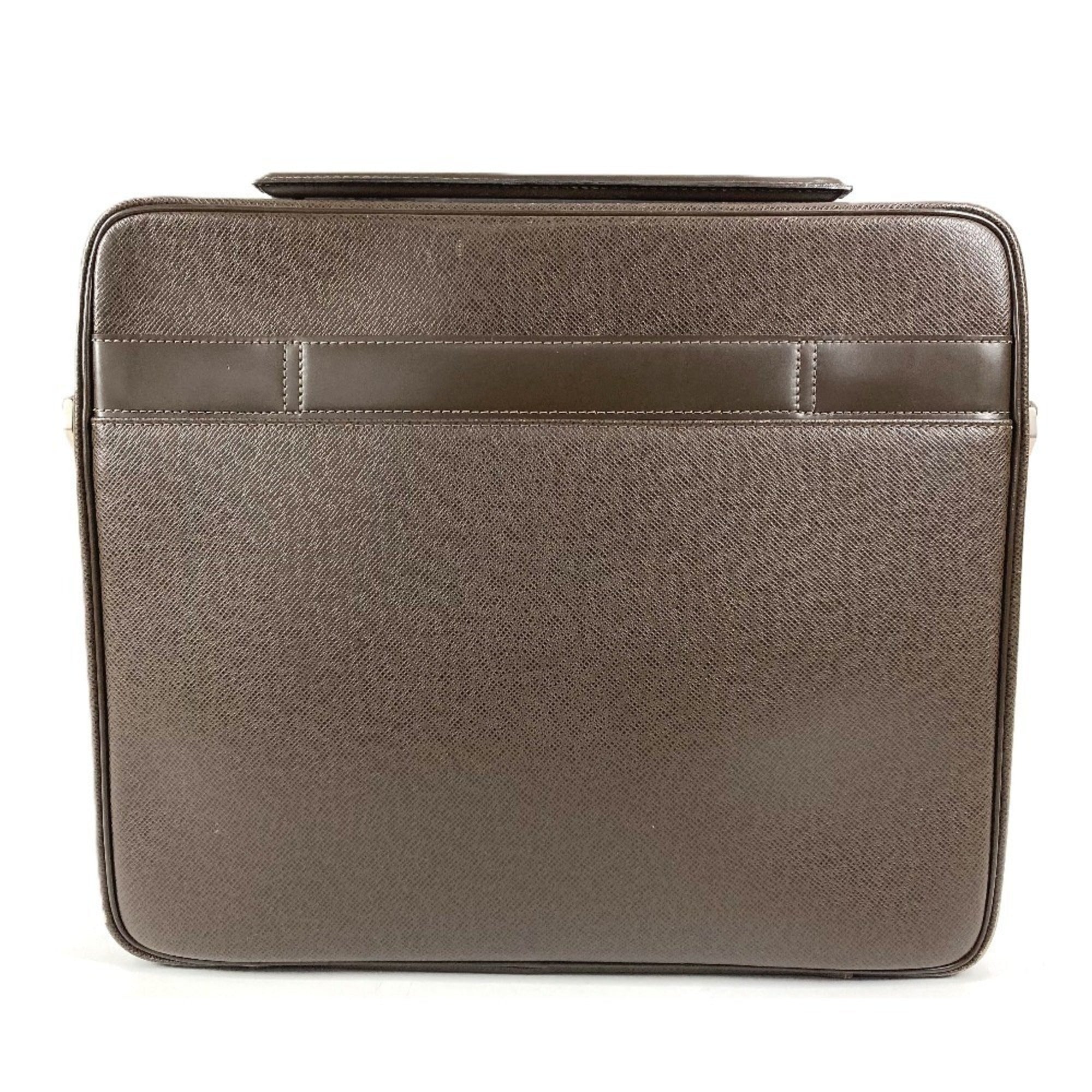 Louis Vuitton Brown Grizzly Taiga Leather Leather Handbag Tote Bag (Pre-Owned)