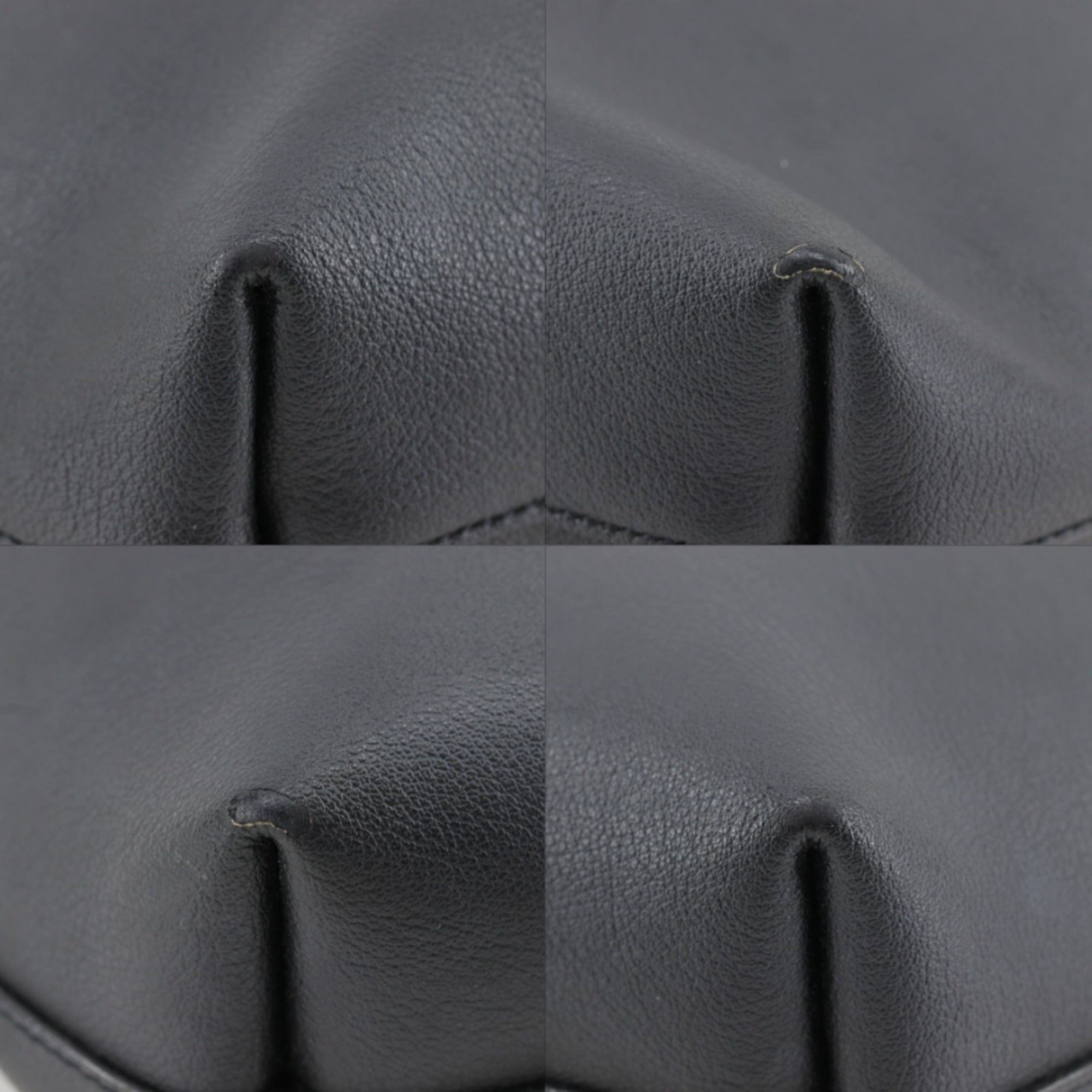 Saint Laurent Black Leather Handbag Tote Bag (Pre-Owned)
