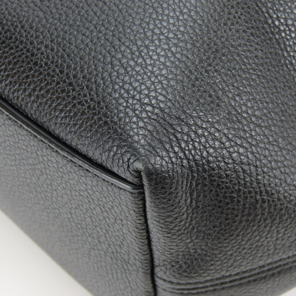 Coach Black Leather Tote Bag (Pre-Owned)